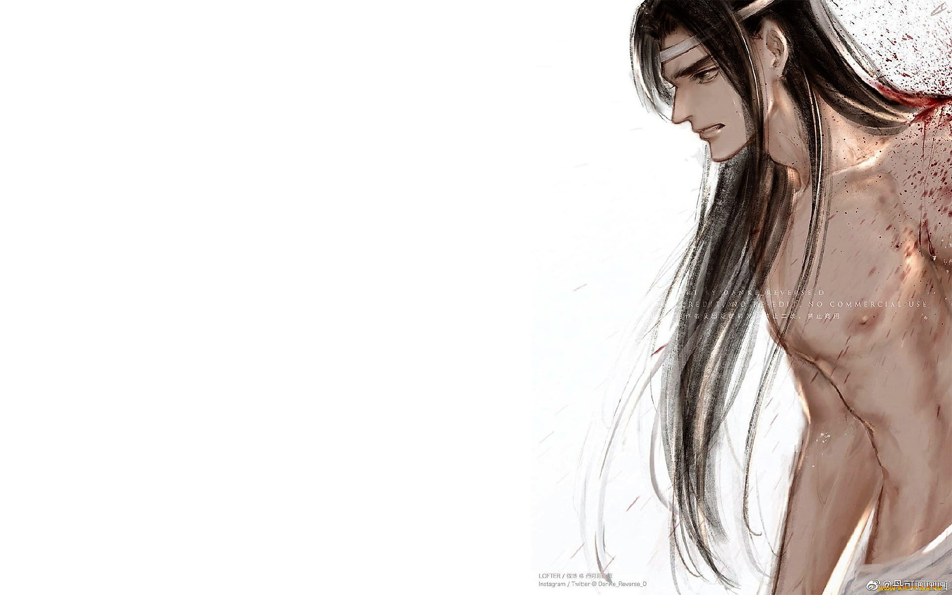 аниме, mo, dao, zu, shi, лань, ванцзи, кровь