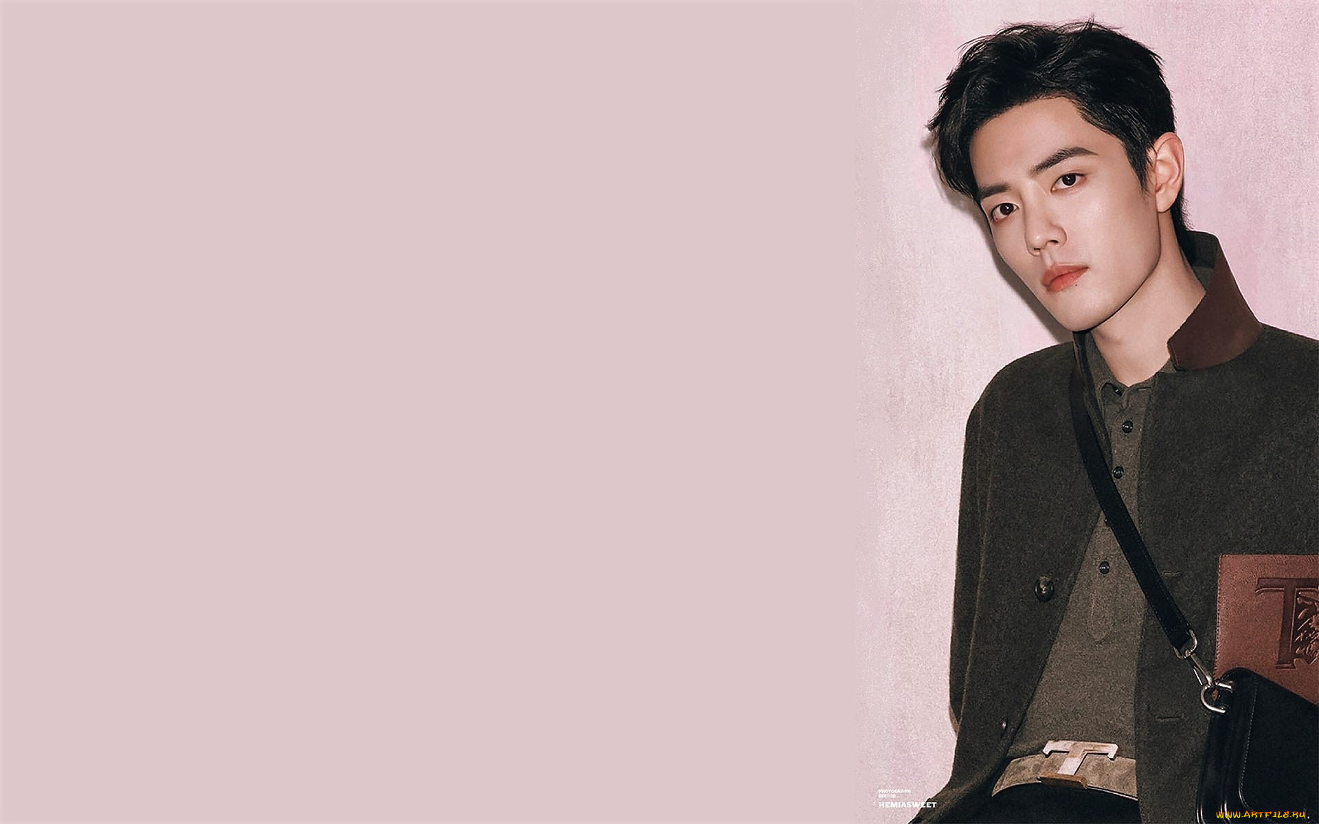 мужчины, xiao, zhan, актер, куртка, сумка