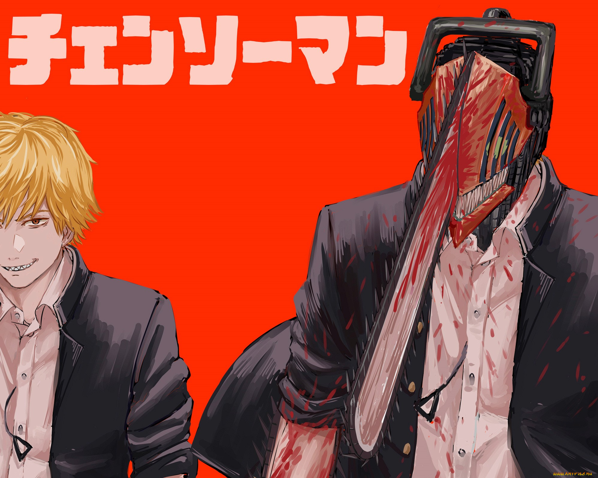 аниме, chainsaw, man, chainsaw, man