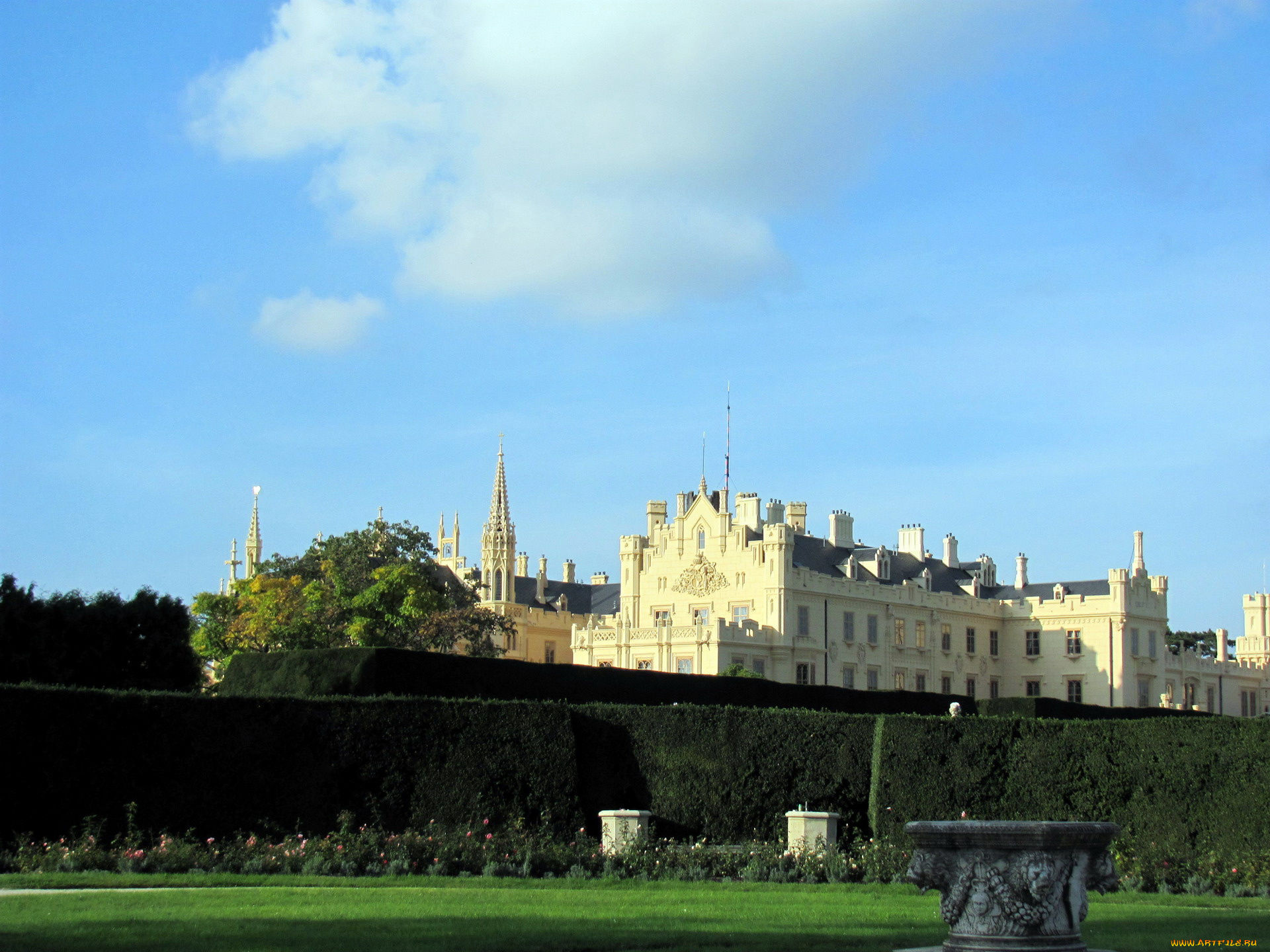 lednice, castle, города, замок, леднице, , чехия, lednice, castle