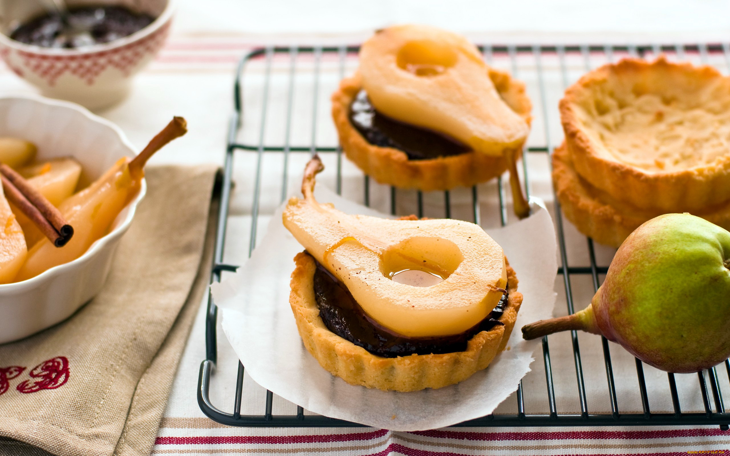 еда, мороженое, , десерты, джем, груши, десерт, корица