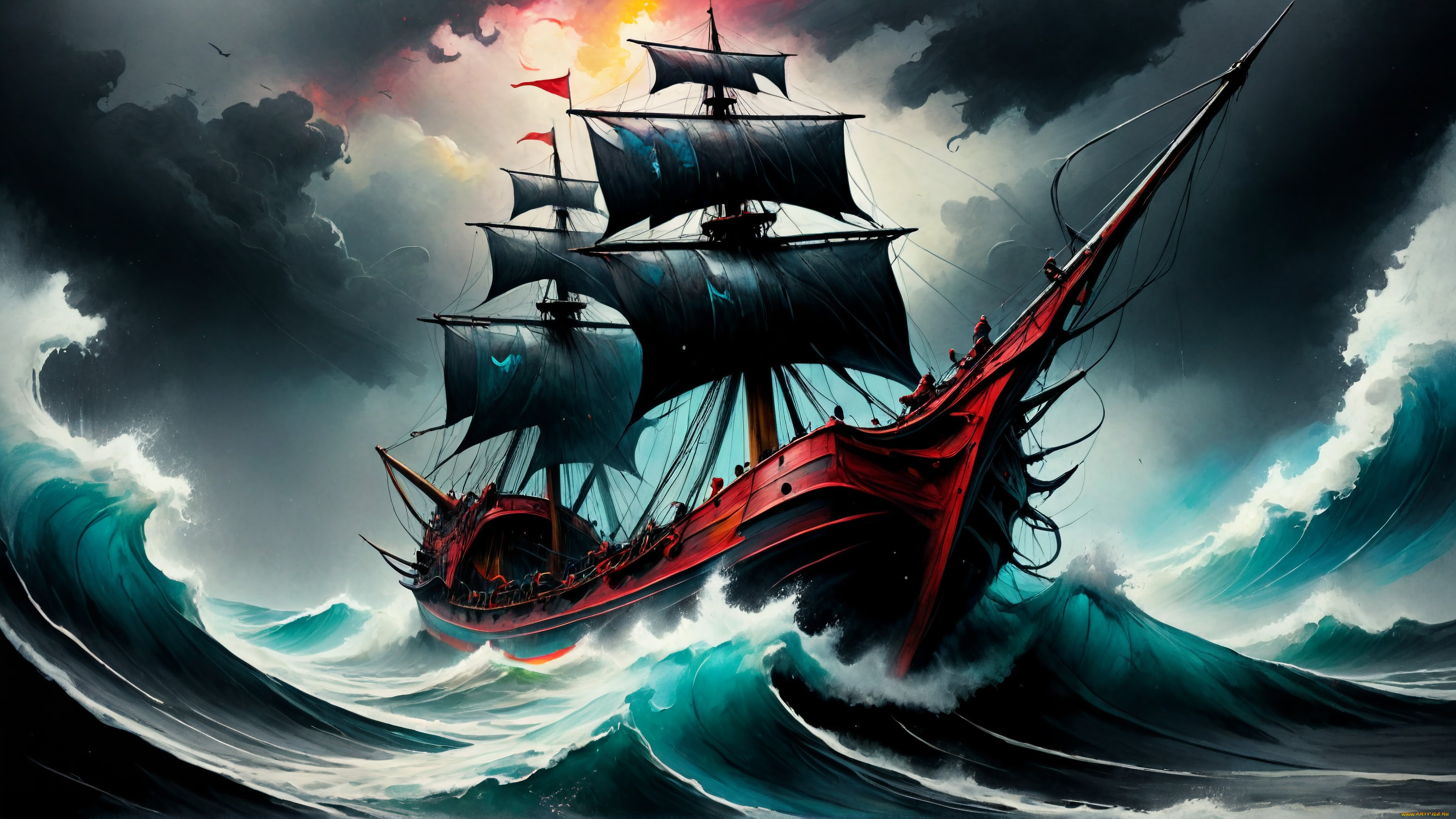 фэнтези, корабли, нейросети, графика, нейроарт, ai, art, нейронные, сети, рисунки, нейро, искусство, нейрографика, graphics, neuroart, neural, networks, drawings, neuro, neurography