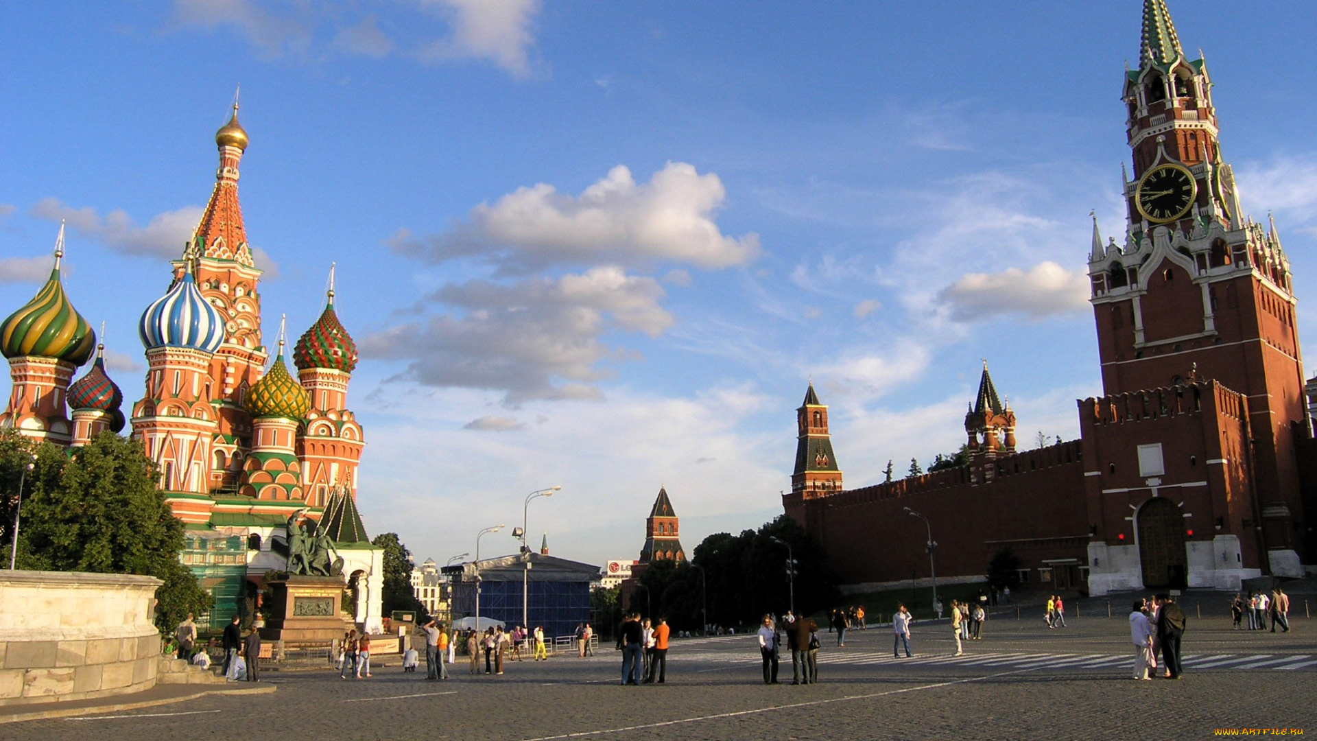 города, москва, , россия, столица, небо, облака, кремль, красная, площадь, люди
