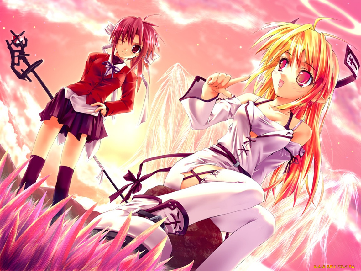 аниме, angels, demons