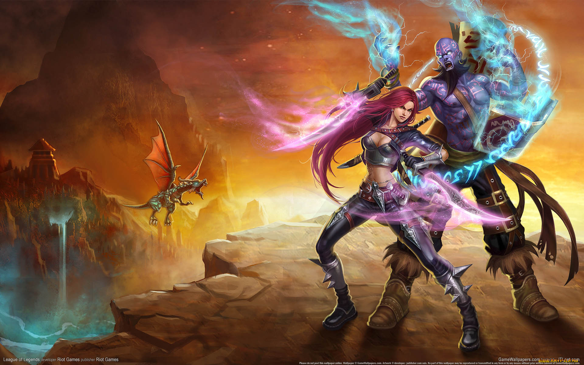 league, of, legends, видео, игры, katarina, ryze