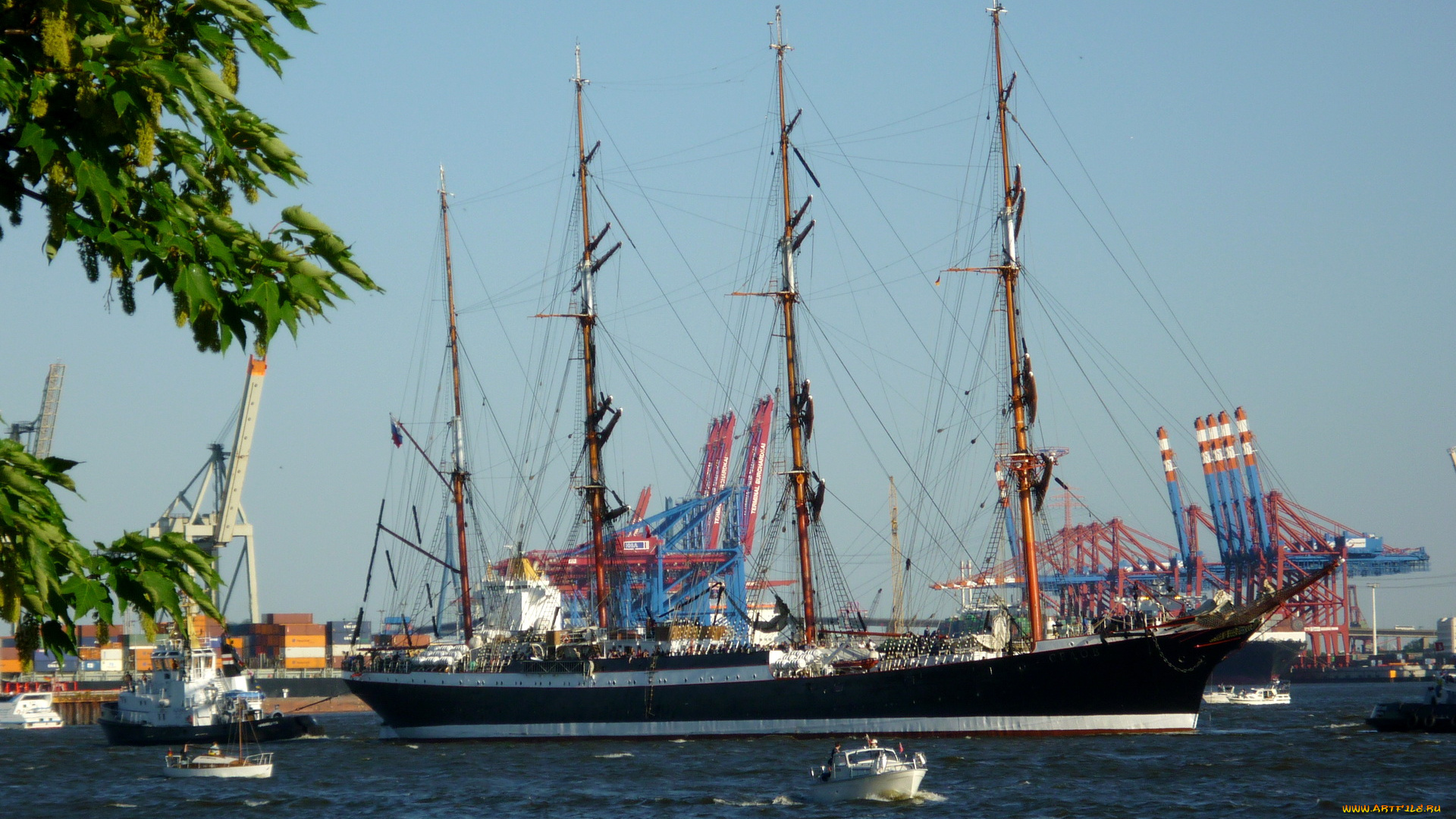 корабли, парусники, море