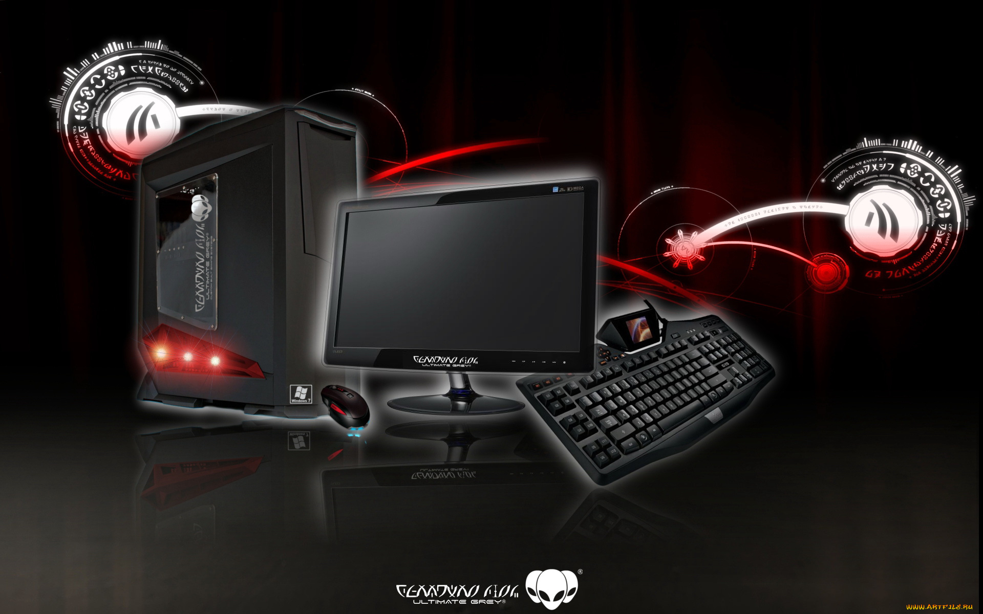 компьютеры, мониторы, ноутбуки, мышка, клавиатура, монитор