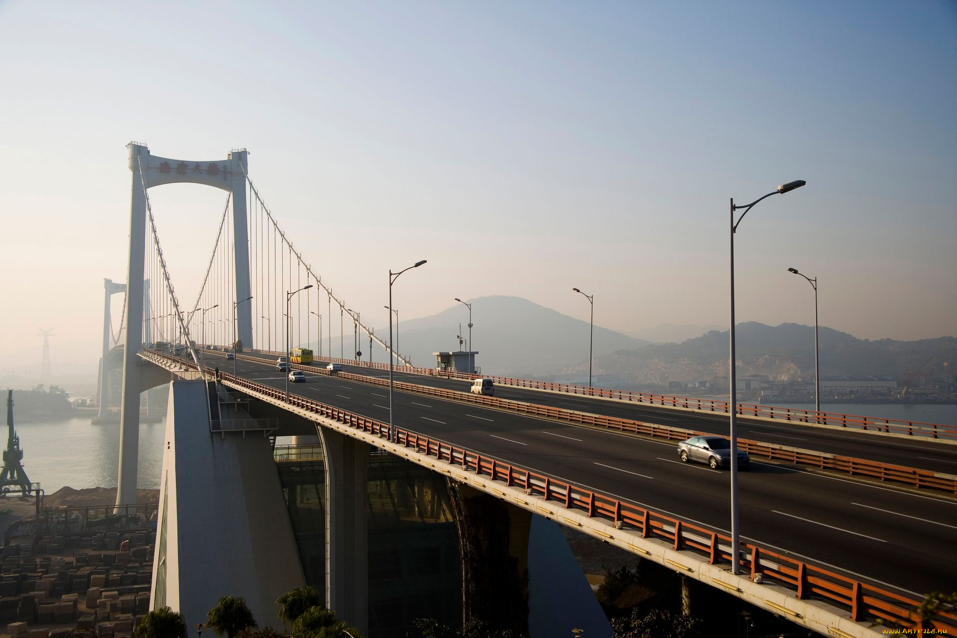 города, мосты, мост, река