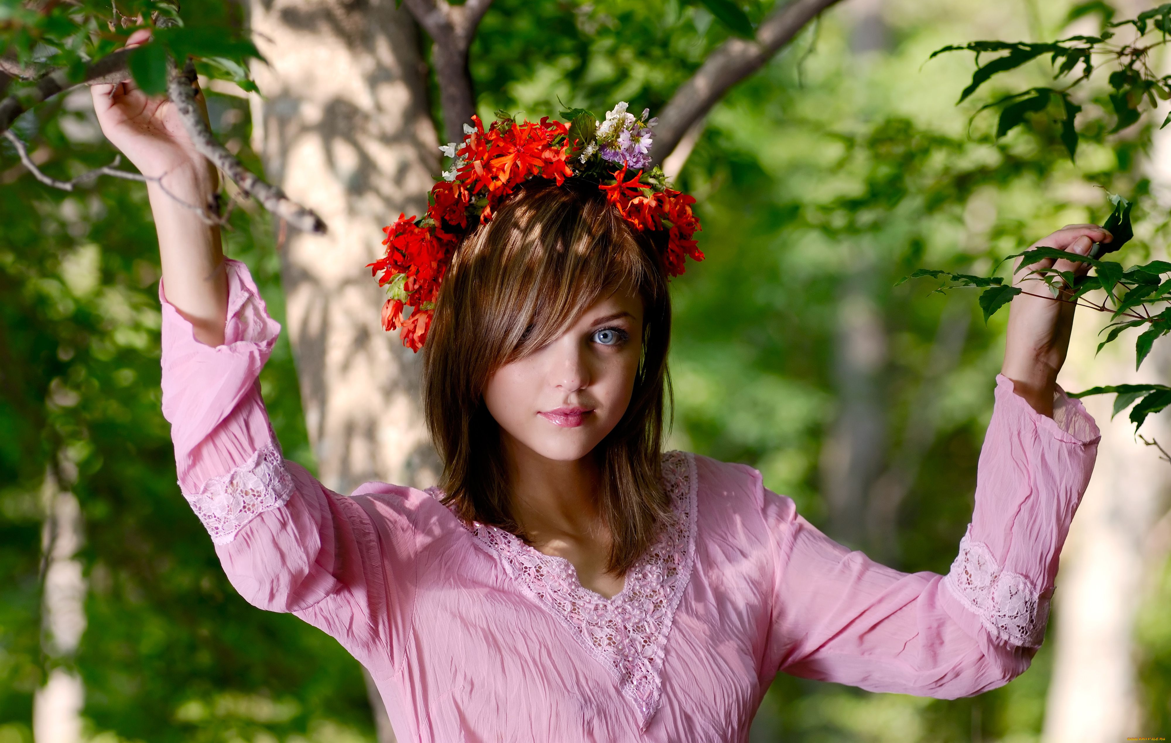 -Unsort, Брюнетки, Шатенки, девушки, unsort, брюнетки, шатенки, венок