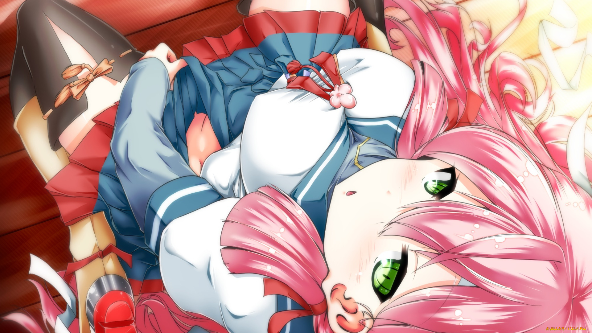 аниме, kantai, collection, грудь, удивление, взгляд, akashi, repair, ship, девушка, art, kantai, collection, матроска