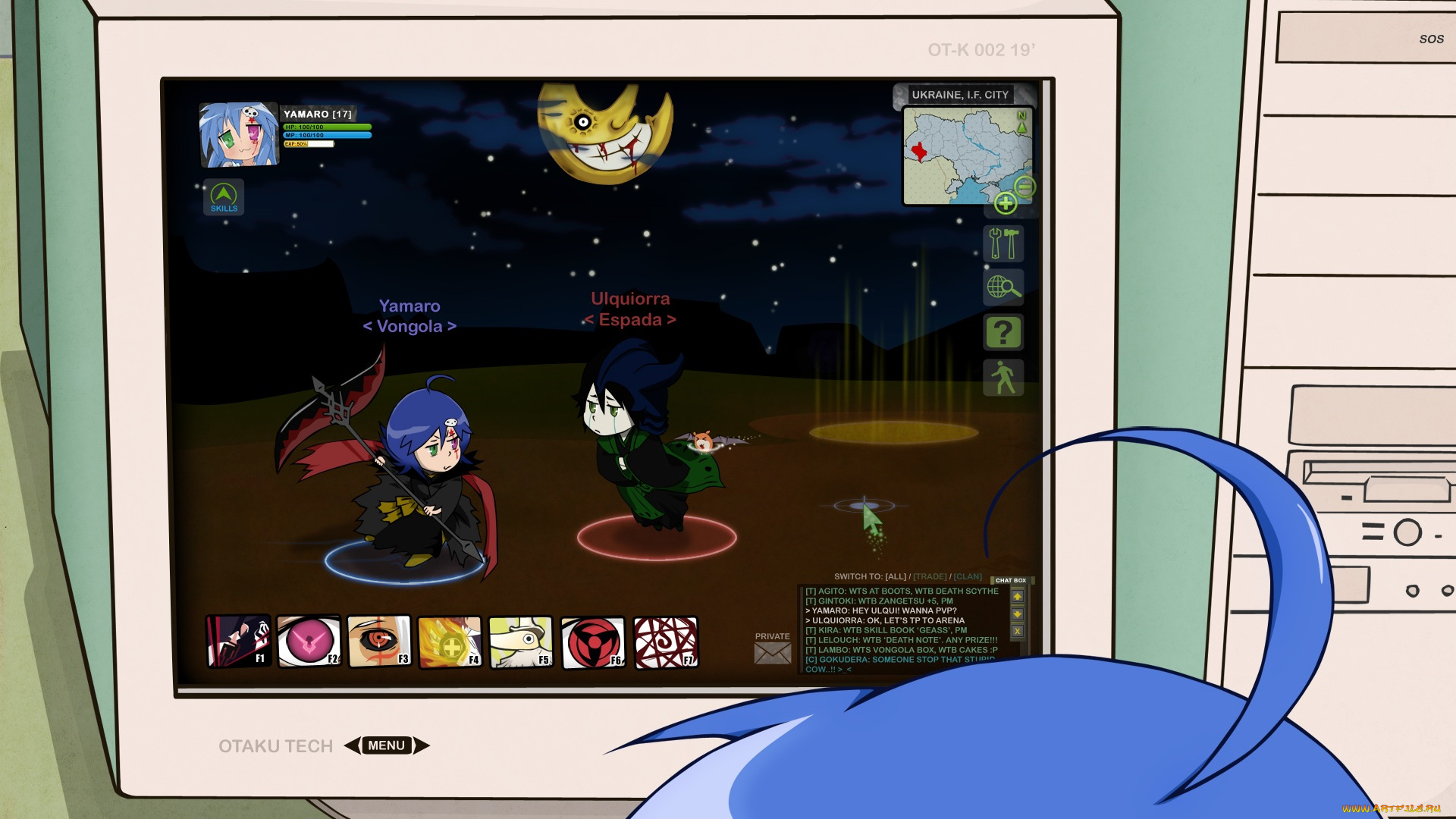 аниме, *unknown, , другое, игра, монитор