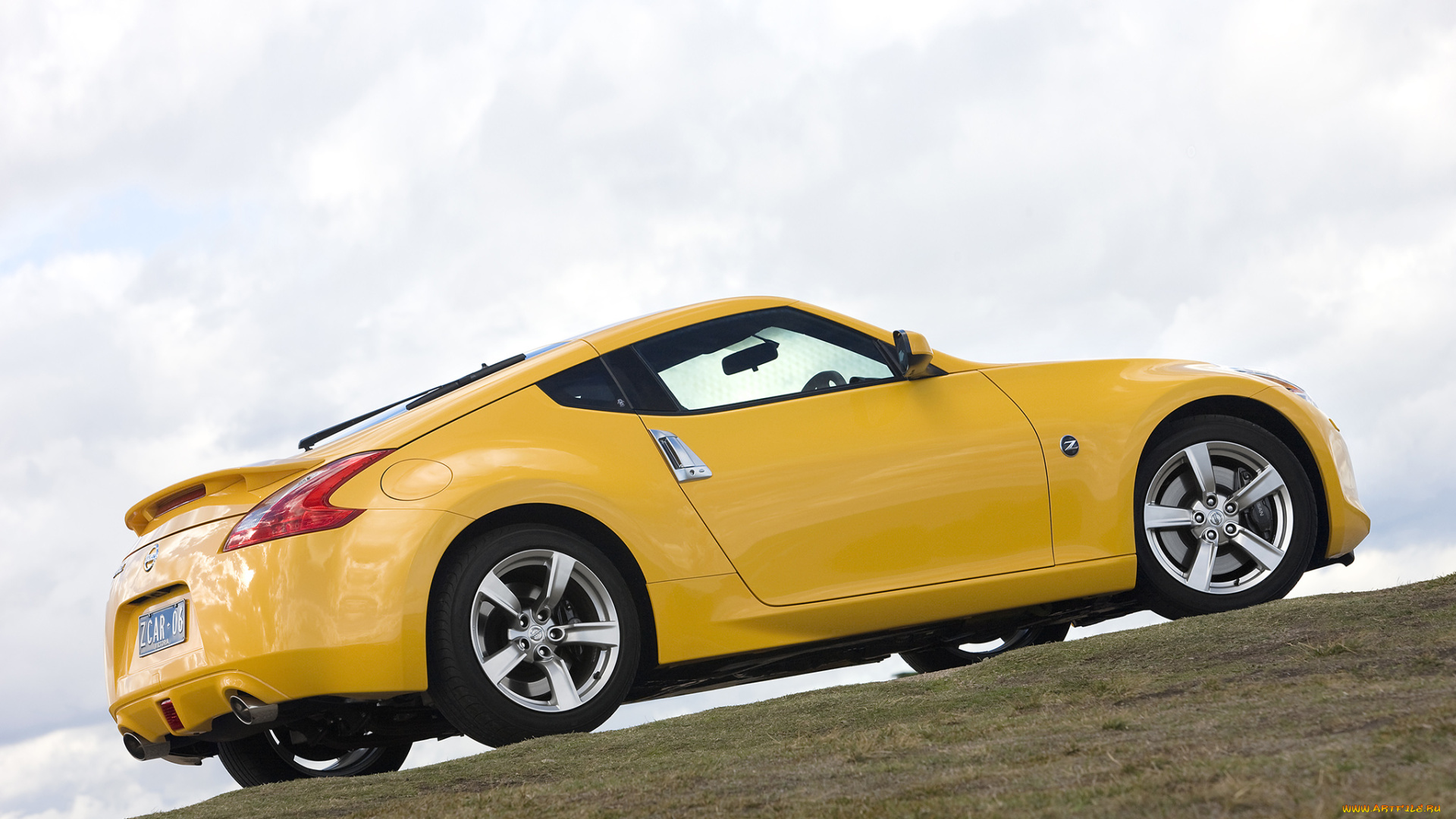 автомобили, nissan, datsun, au-spec, 370z, желтый