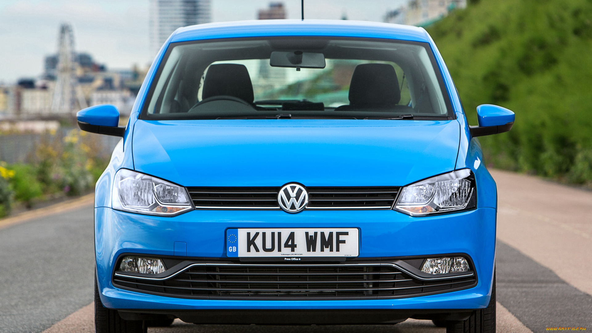 автомобили, volkswagen, polo, 2014г, typ, 6r, uk-spec, 3-door, синий