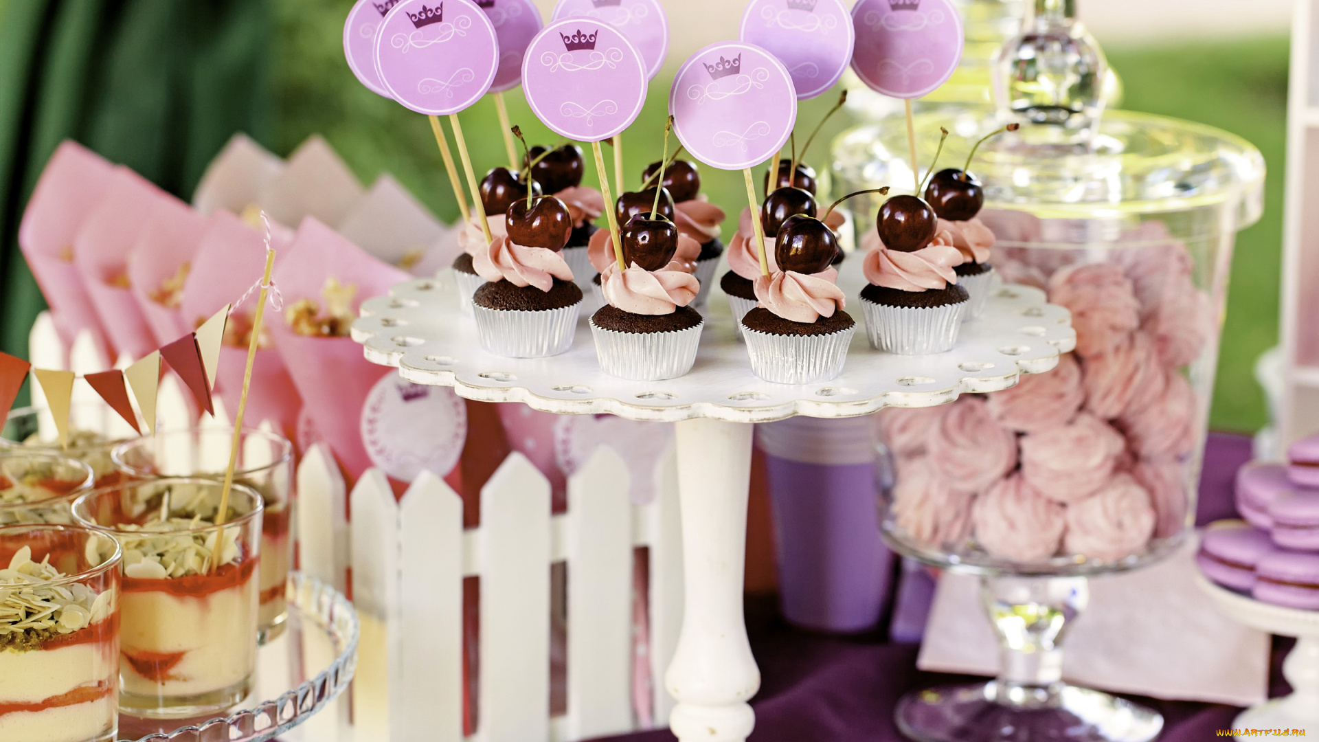 еда, пирожные, , кексы, , печенье, десерт, выпечка, кексы, крем, черешня