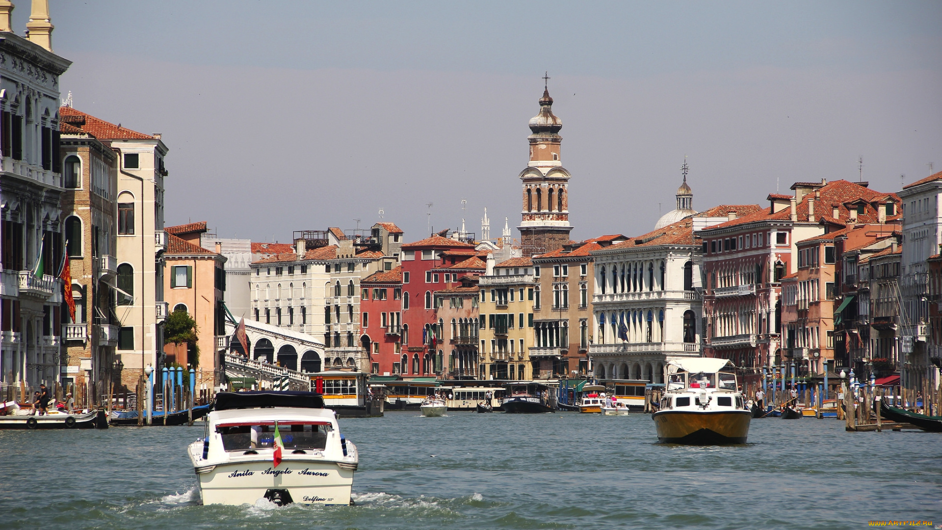 города, венеция, , италия, канал