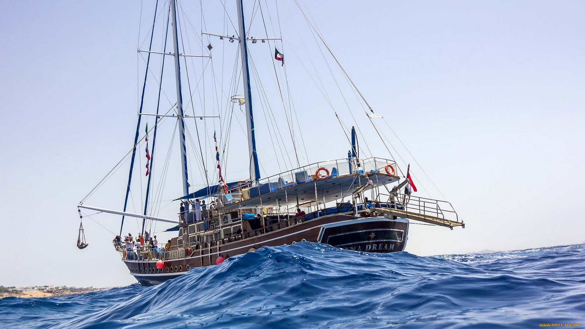 корабли, Яхты, яхта, море