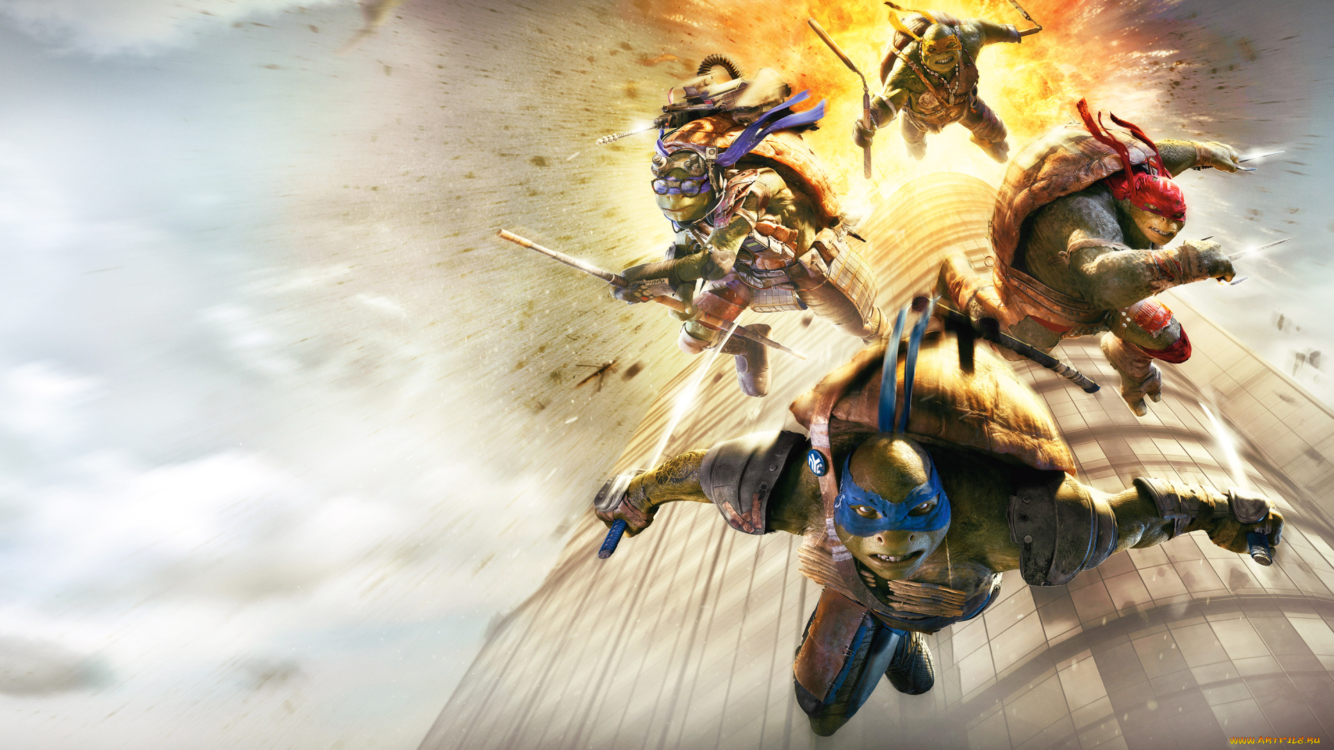 teenage, mutant, ninja, turtles, 2014, кино, фильмы, teenage, mutant, ninja, turtles, 2014, ниндзя, Черепашки