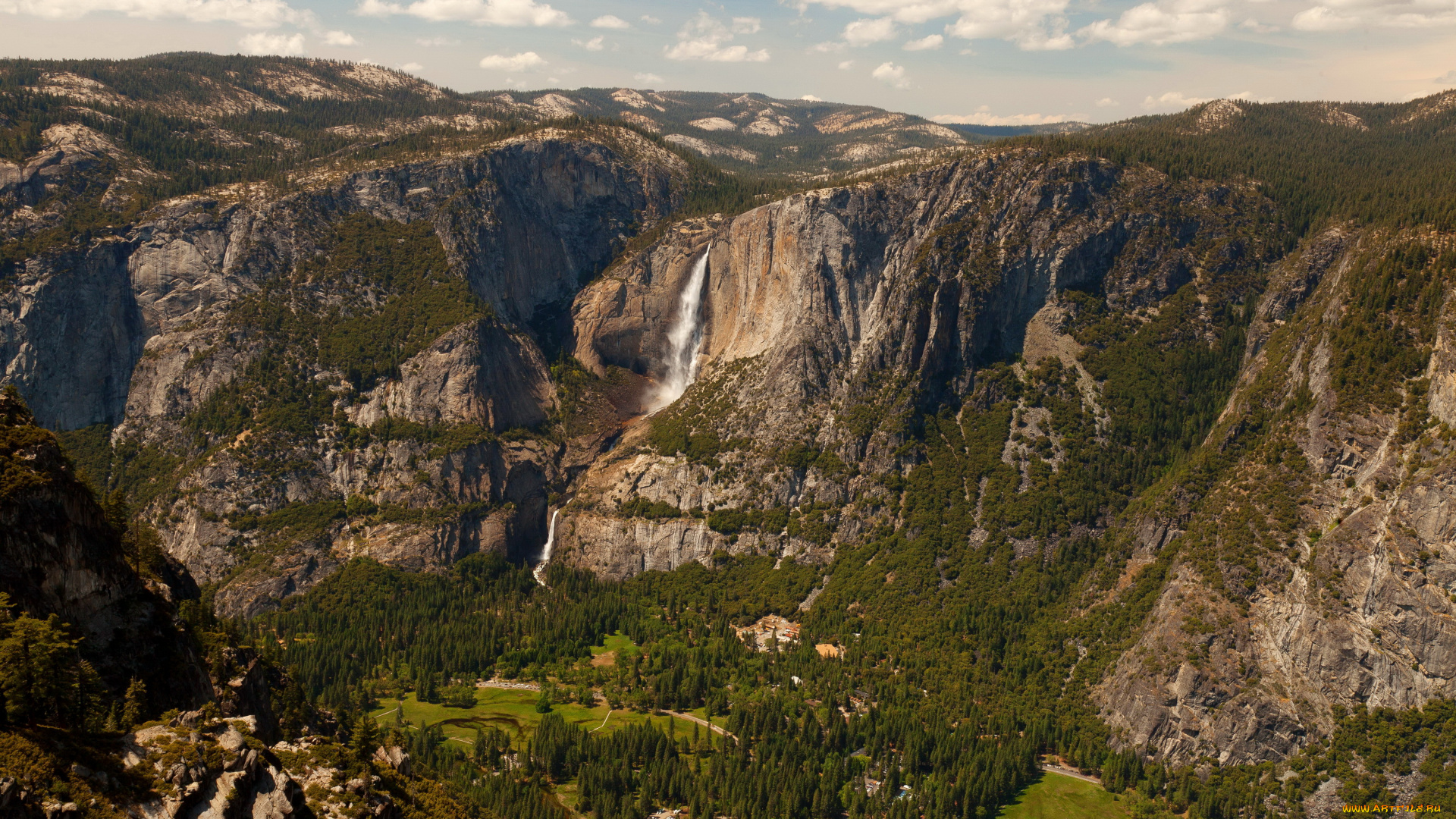 yosemite, national, park, california, природа, горы, трава, тропа, парк, пейзаж