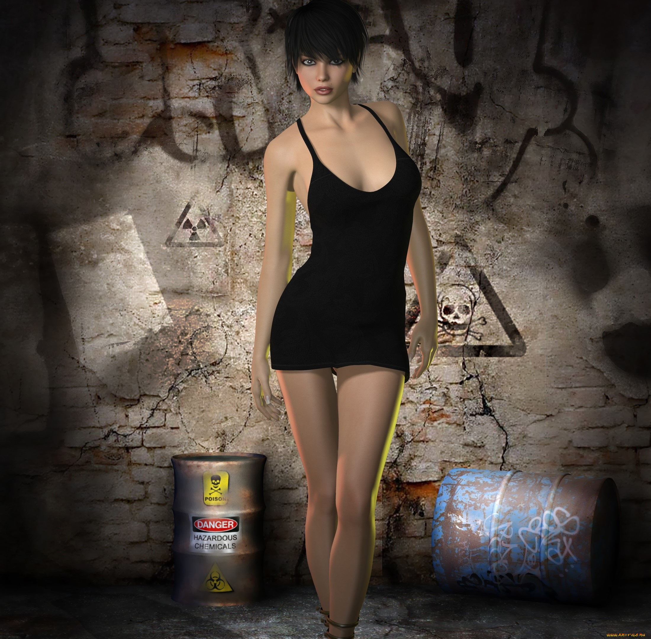 3д, графика, люди, , people, девушка, взгляд