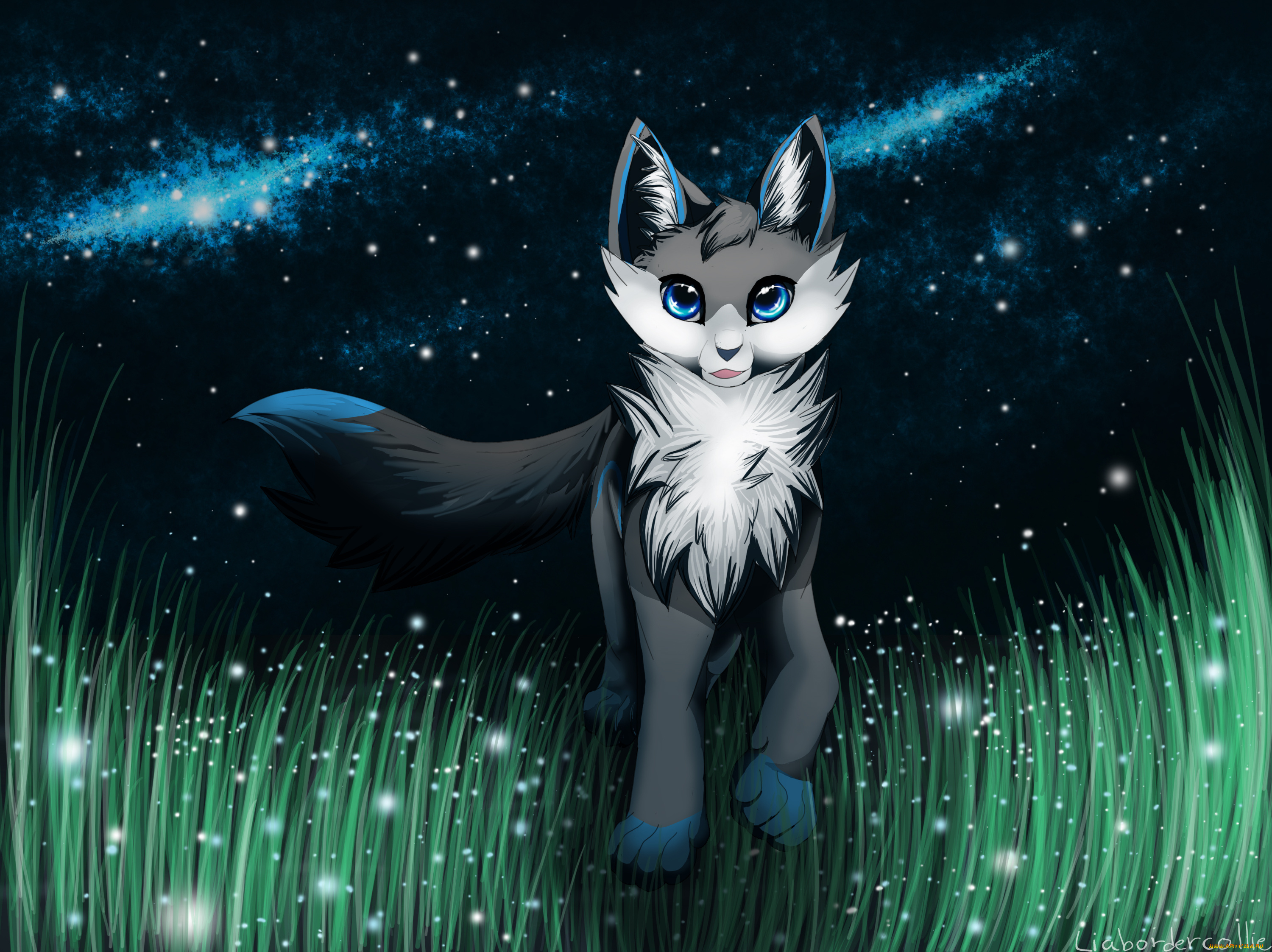 рисованные, животные, , волки, волк