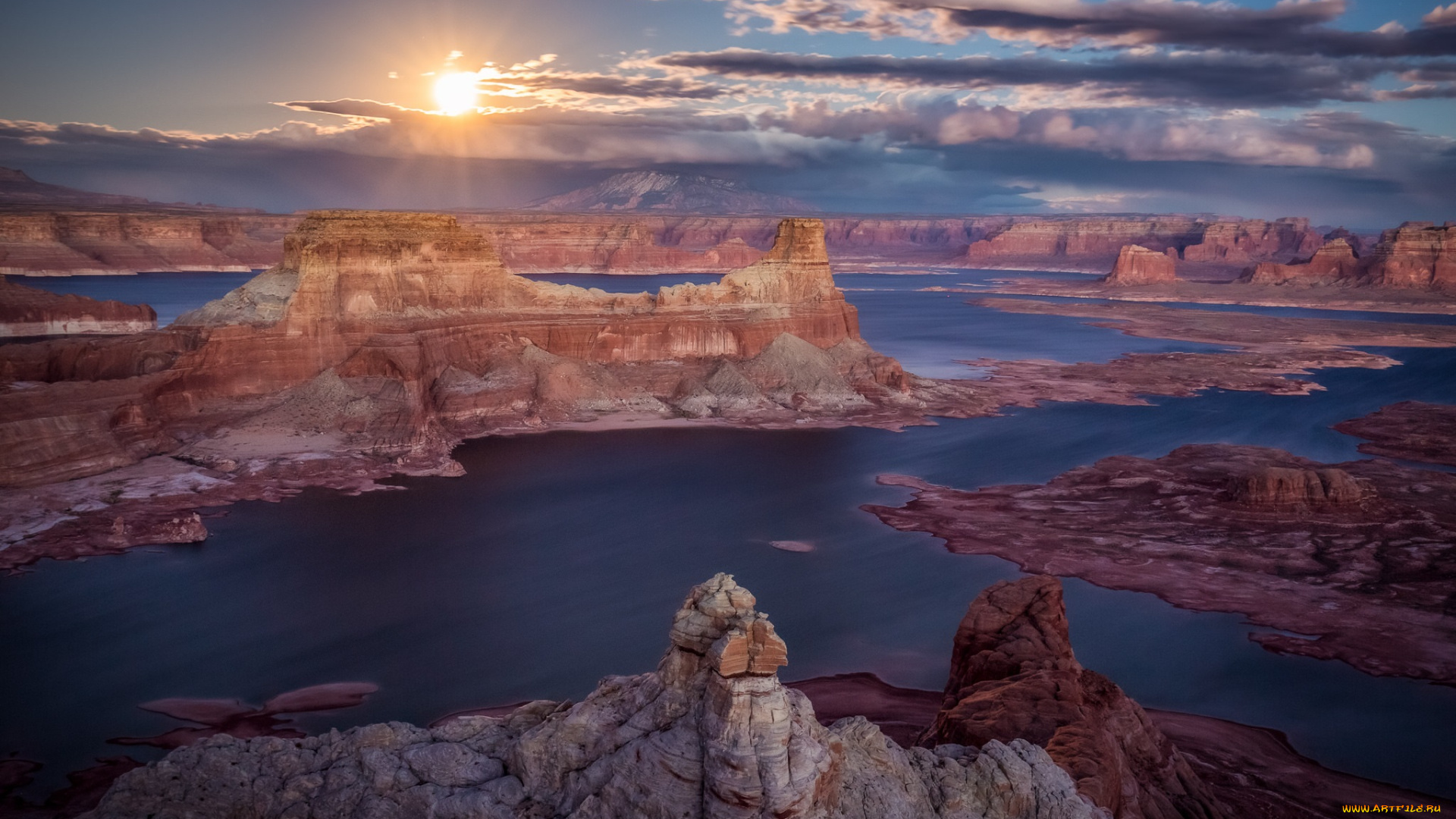 природа, восходы, закаты, лес, река