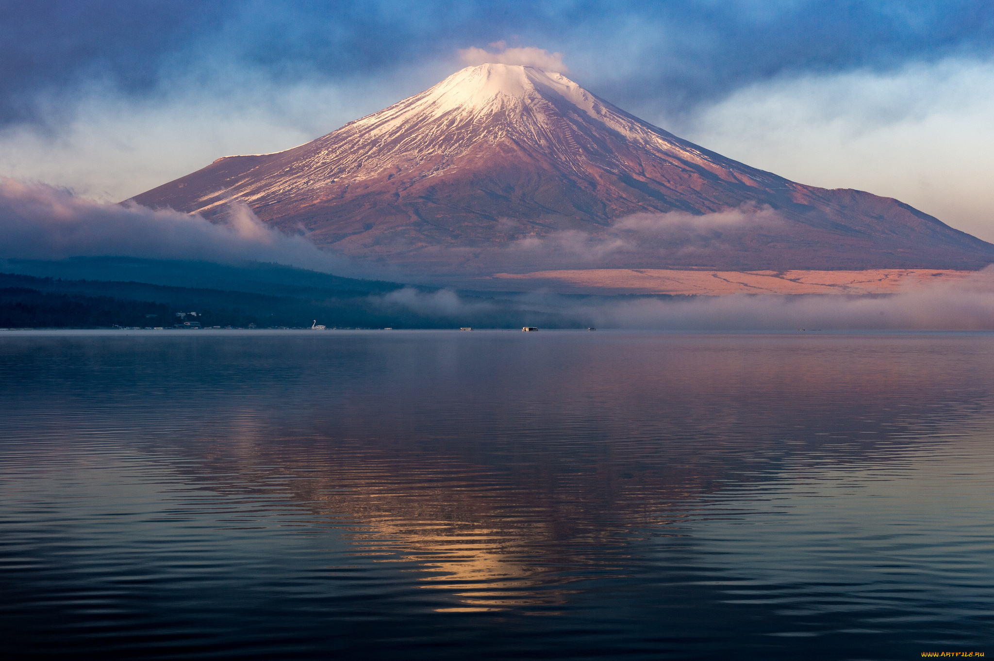 природа, горы, озеро