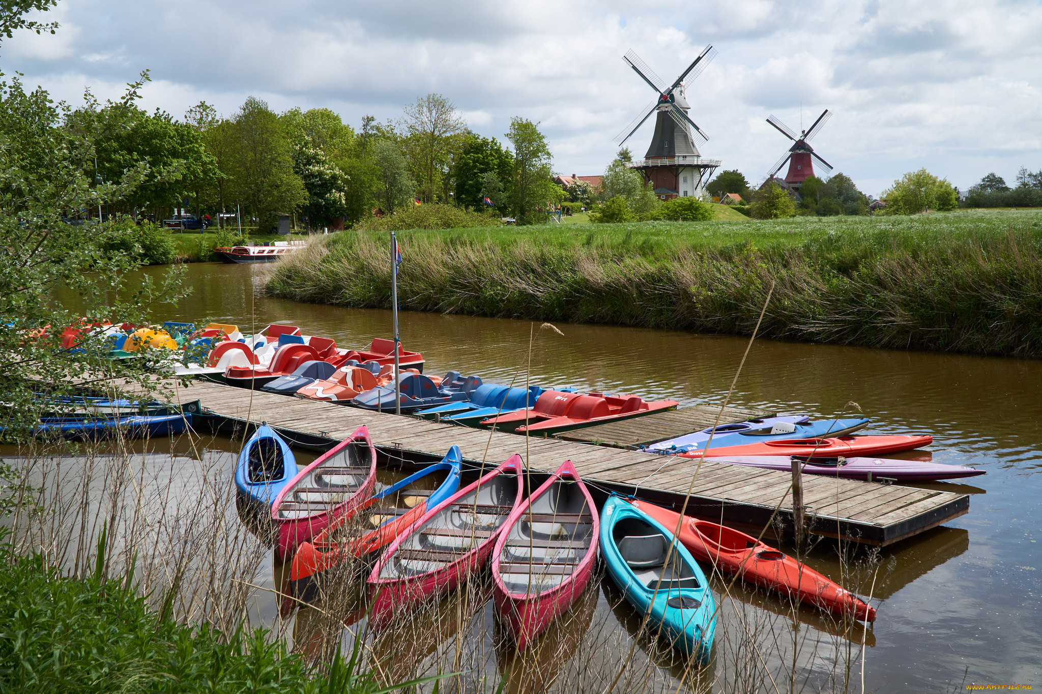 корабли, лодки, , шлюпки, река, лес