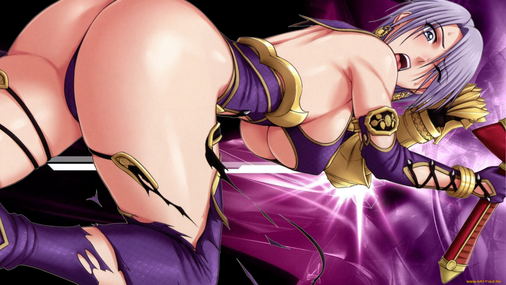 аниме, оружие, , техника, , технологии, униформа, взгляд, фон, девушка