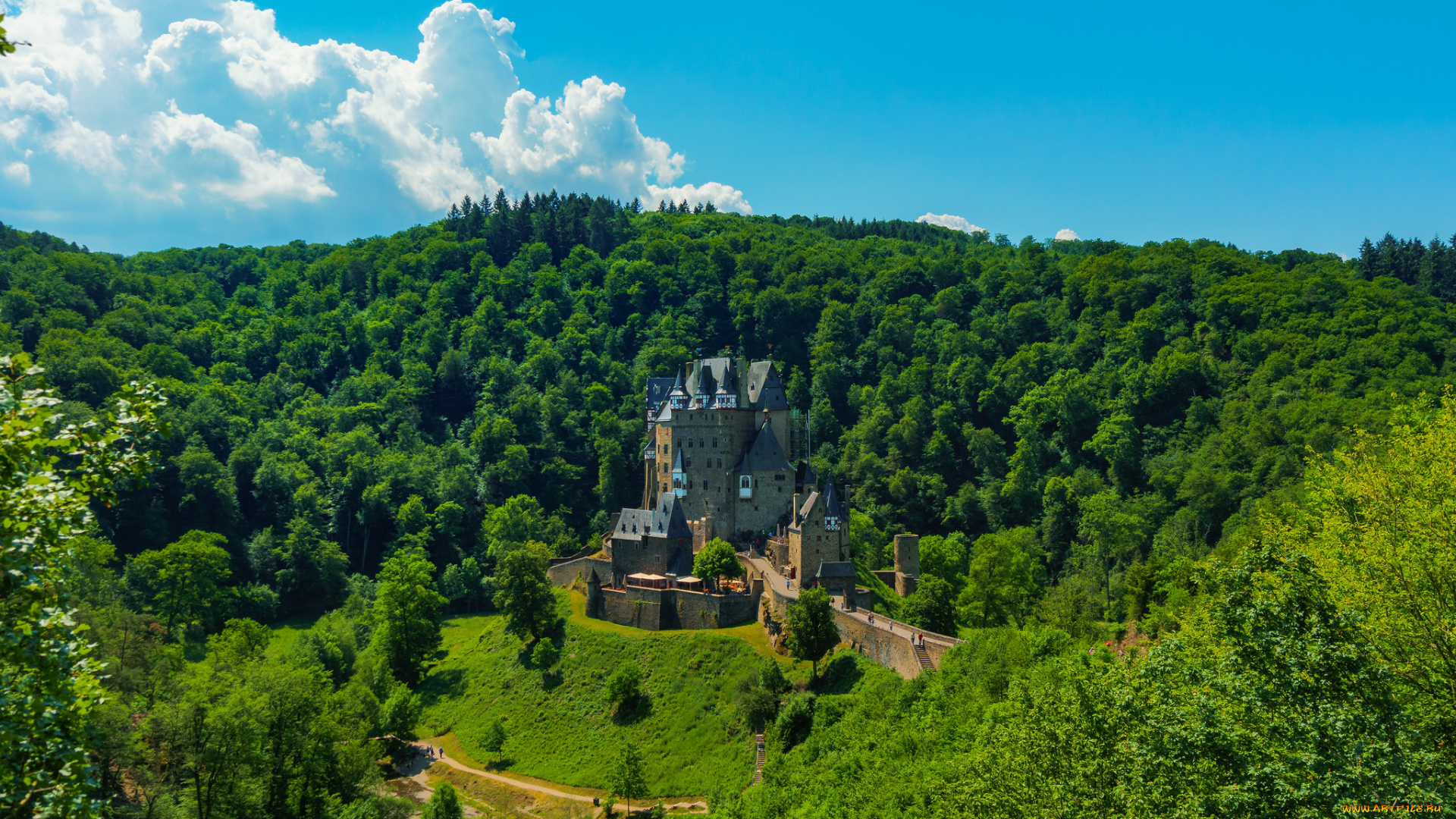 burg, eltz, города, замки, германии, простор