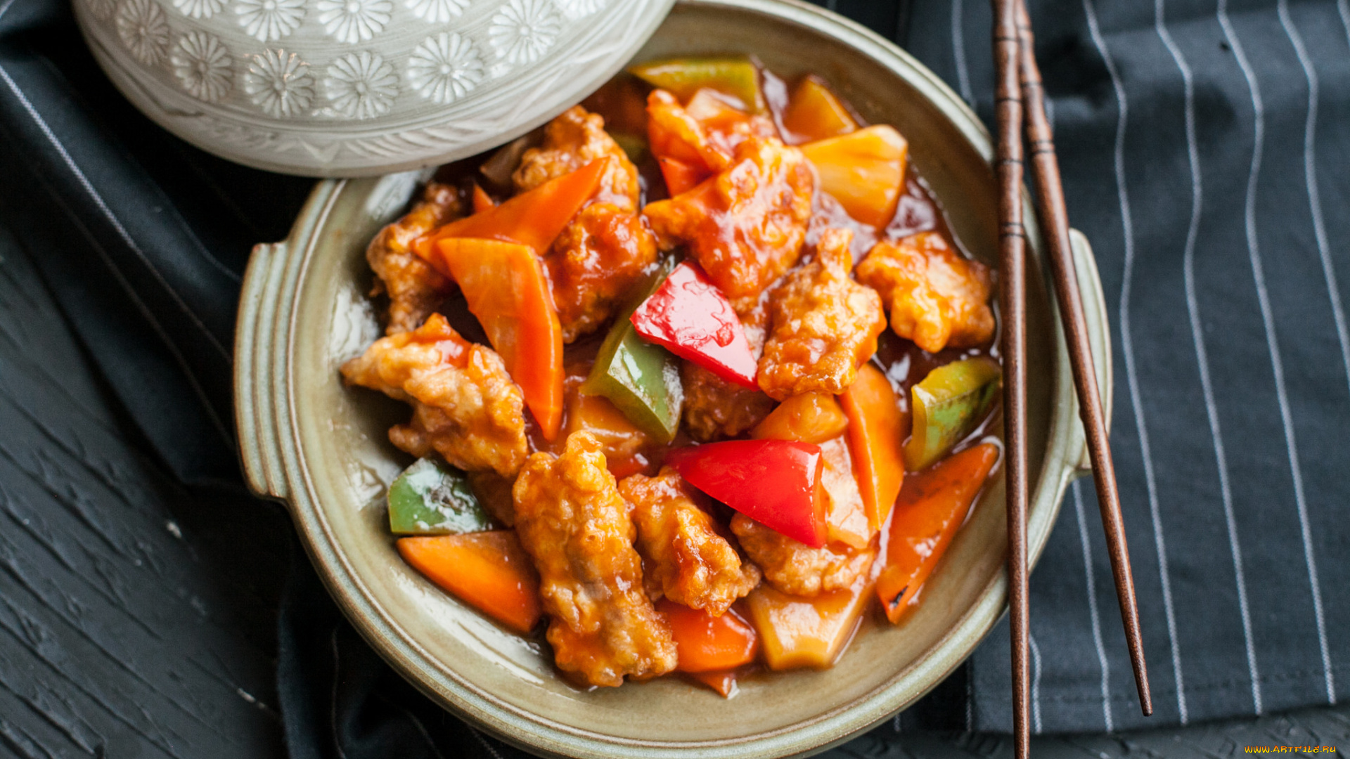 еда, вторые, блюда, овощи, соус, перец