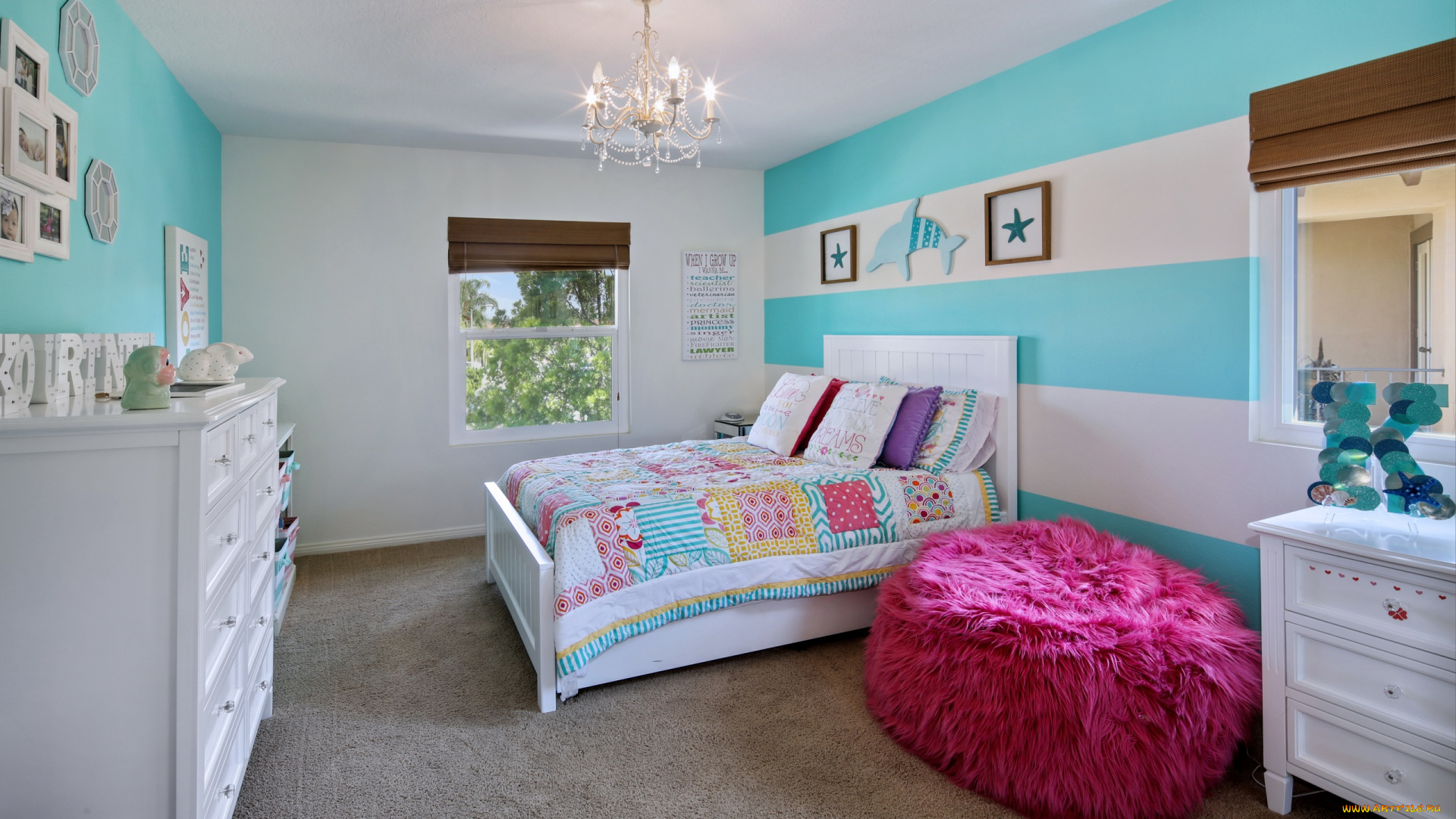 интерьер, детская, комната, игрушки, детская, стиль, мебель