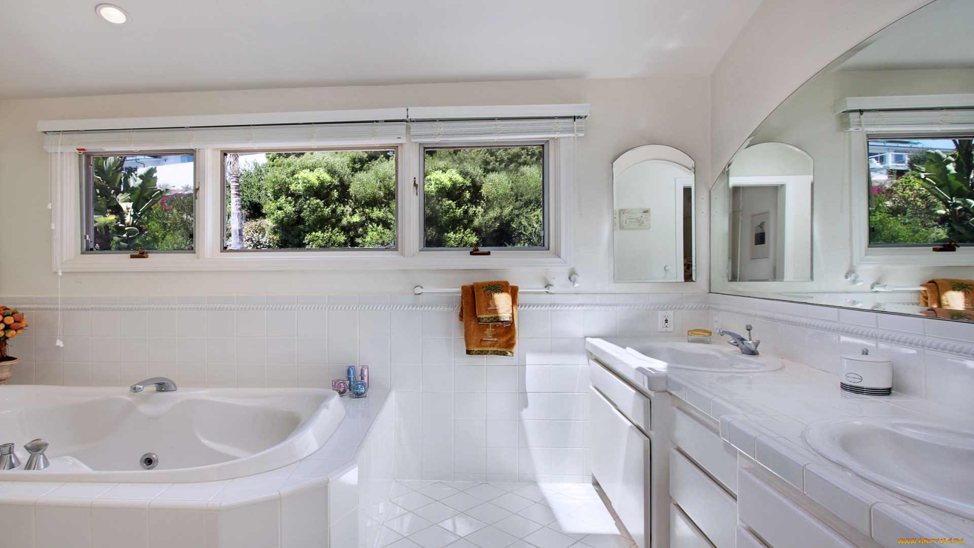 интерьер, ванная, и, туалетная, комнаты, дизайн, стиль, ванная