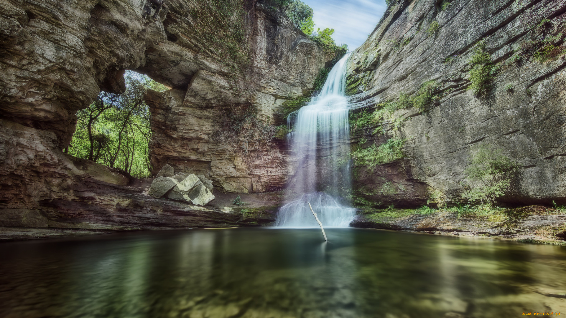 природа, водопады, простор