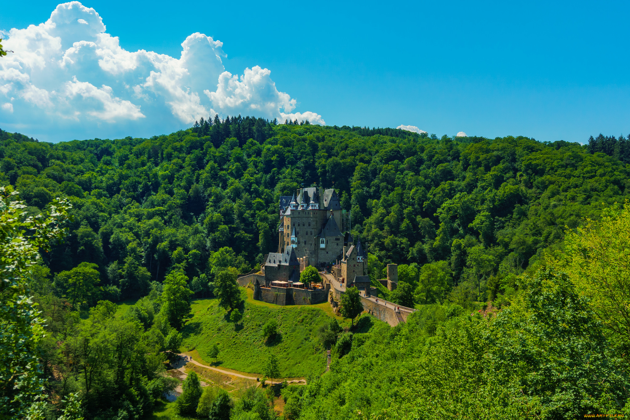 burg, eltz, города, замки, германии, простор