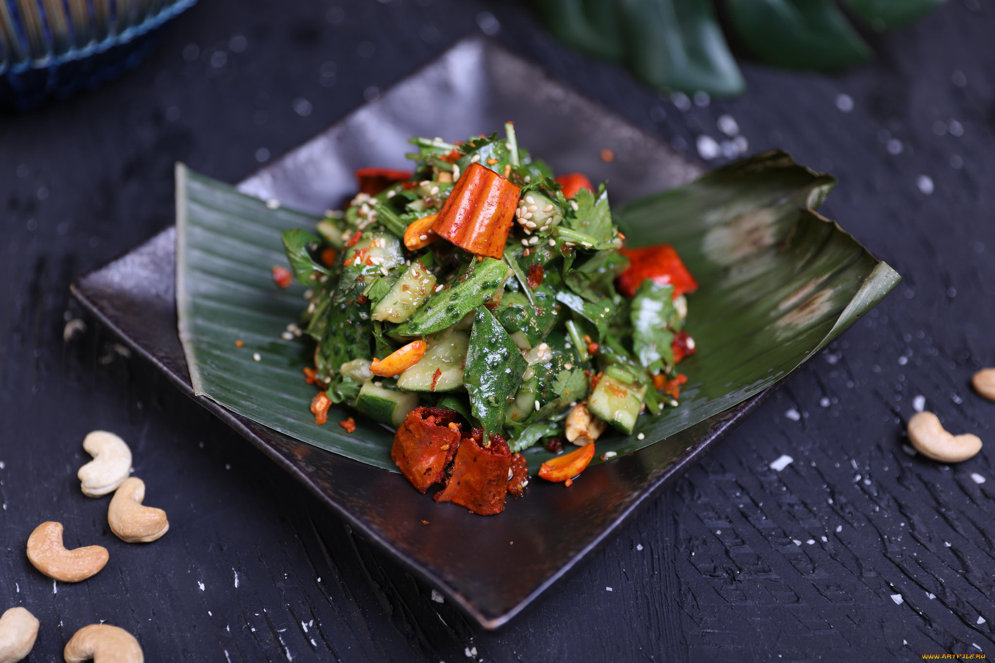 еда, салаты, , закуски, огурцы, помидоры, зелень, салат, закуска