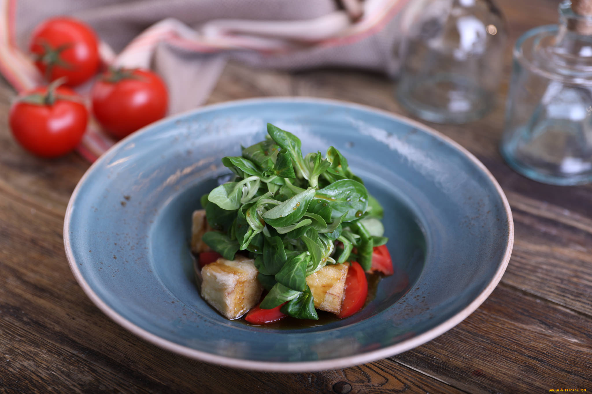 еда, салаты, , закуски, сыр, закуска, помидор, зелень, салат