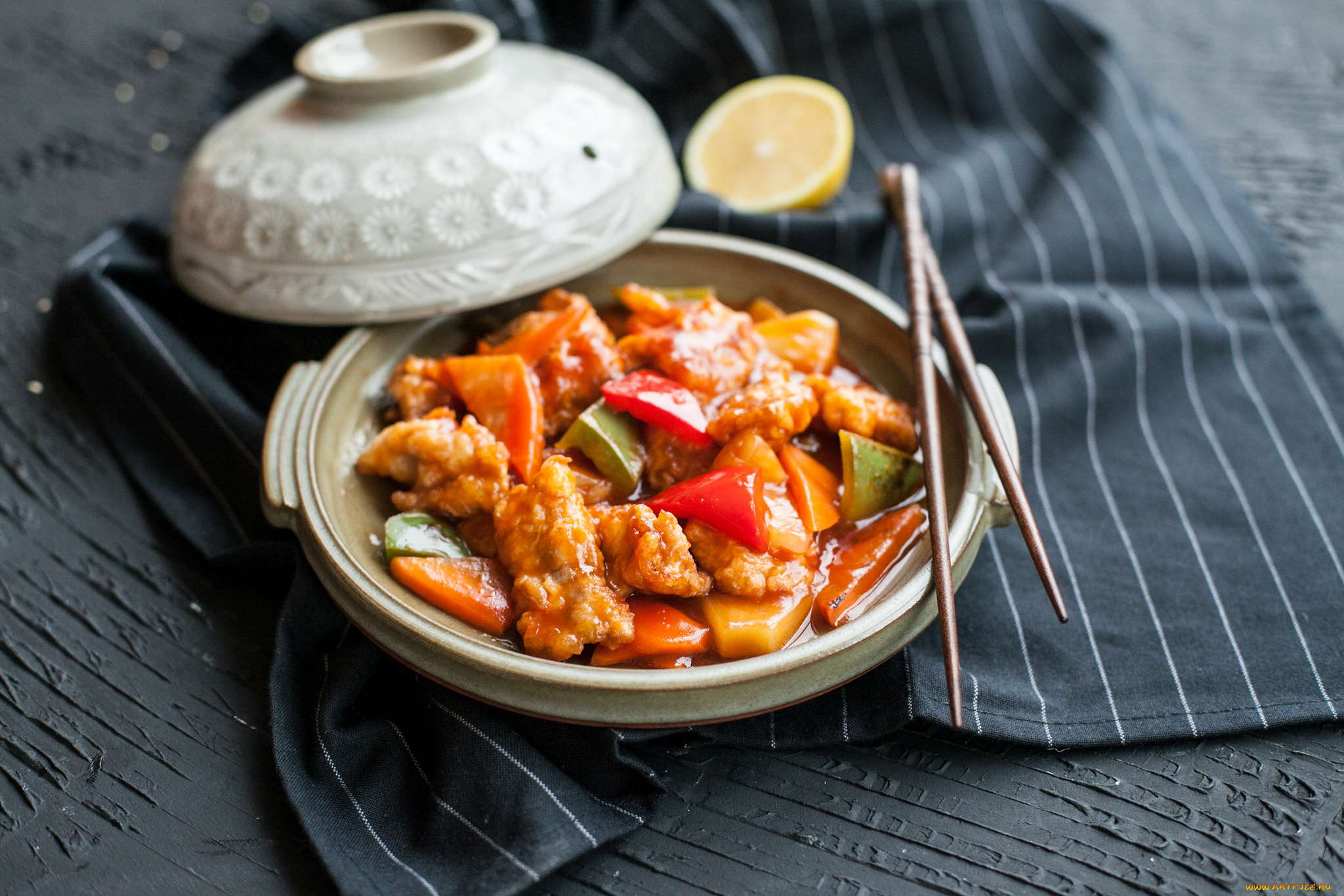 еда, вторые, блюда, перец, овощи, соус