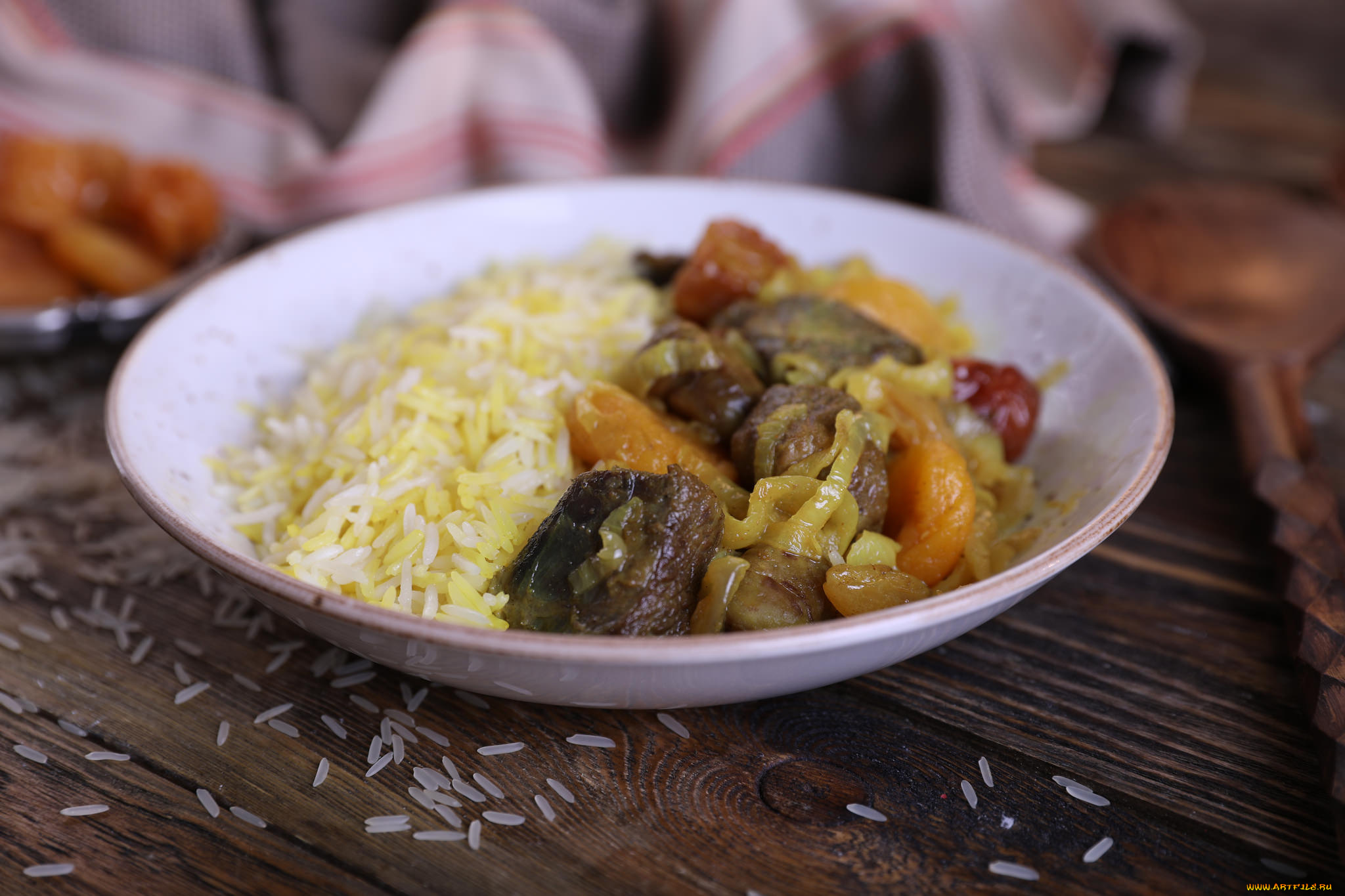 еда, вторые, блюда, рис, мясо, второе, блюдо