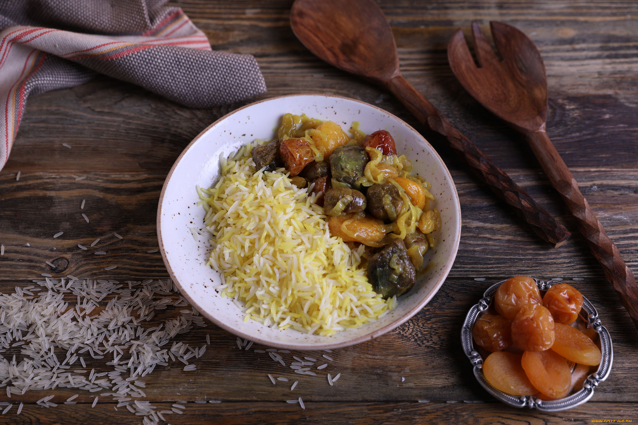 еда, вторые, блюда, рис, мясо, второе, блюдо, ложка