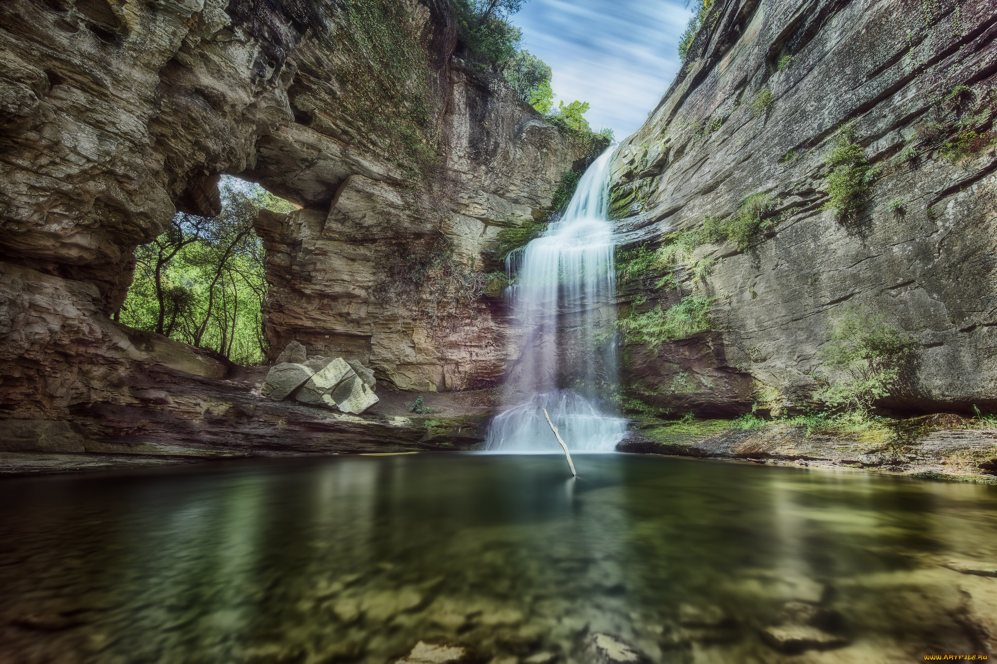 природа, водопады, простор