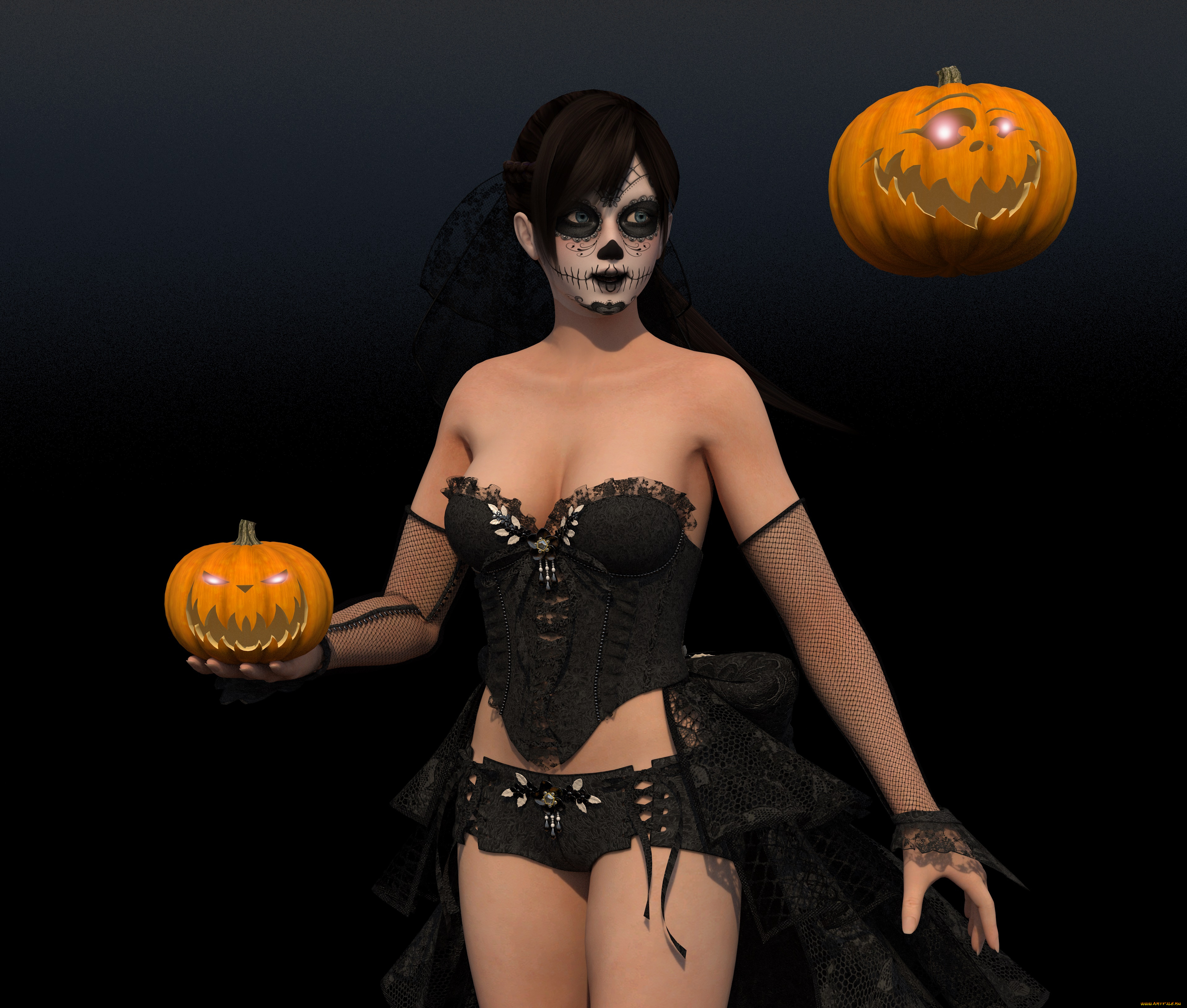 3д, графика, праздники, , holidays, девушка, взгляд, фон