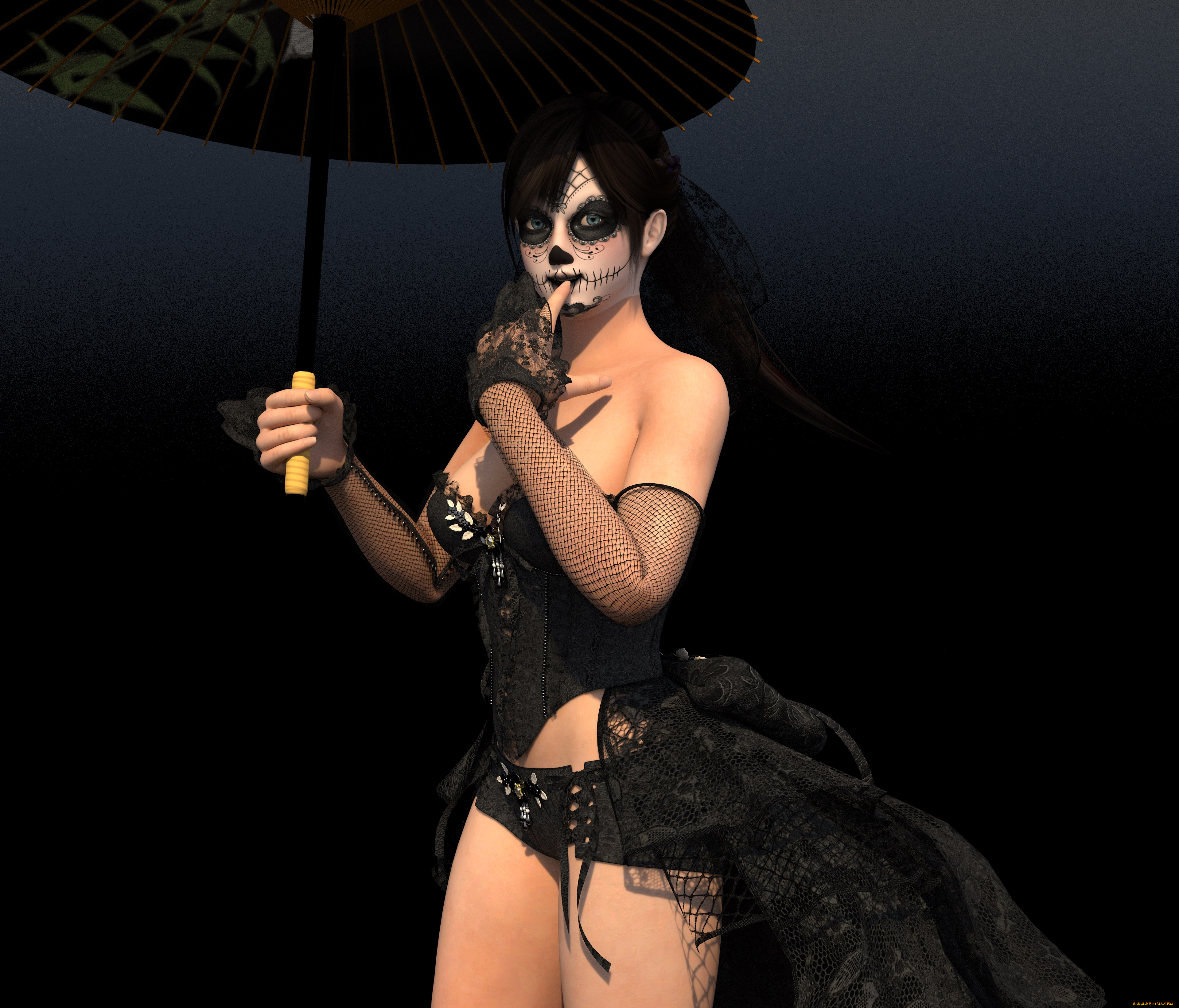 3д, графика, праздники, , holidays, девушка, взгляд, фон