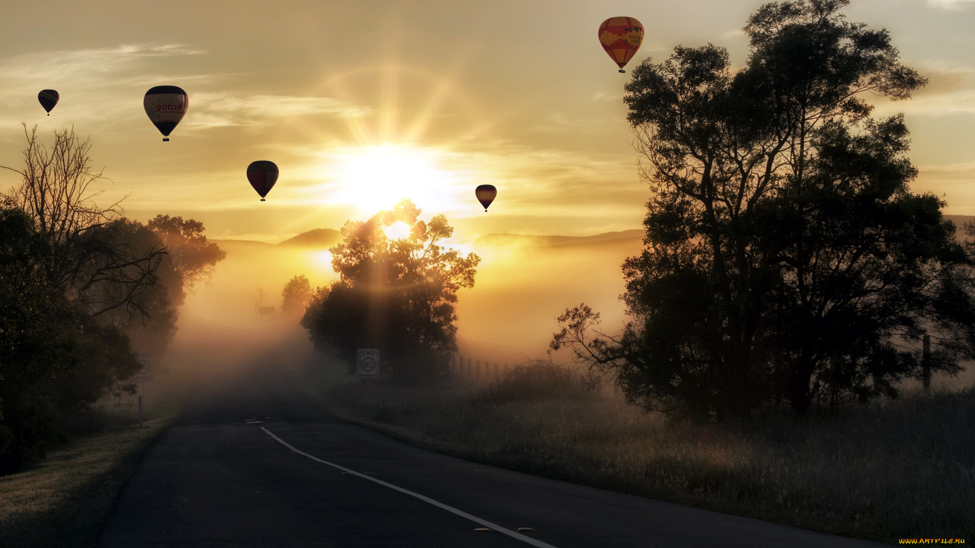 авиация, воздушные, шары, полет