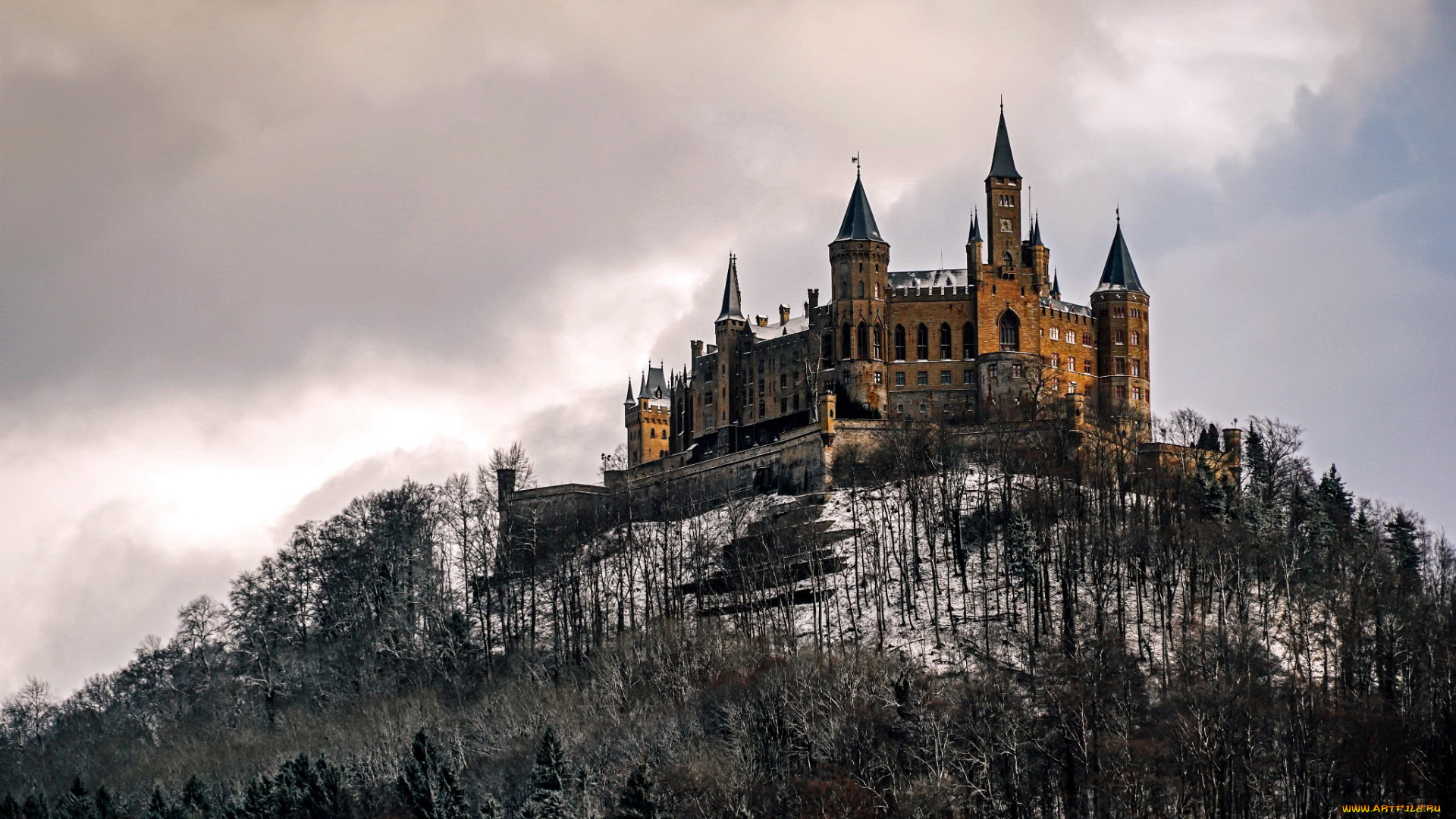 hohenzollern, castle, города, замки, германии, hohenzollern, castle