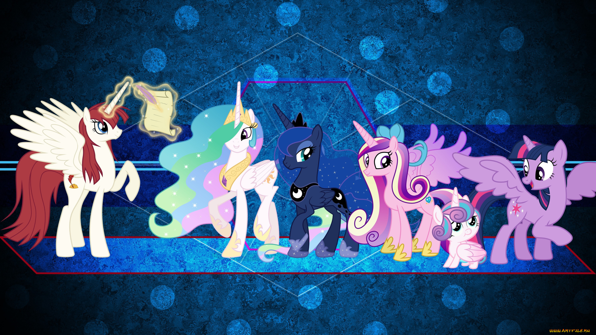 мультфильмы, my, little, pony, пони, фон