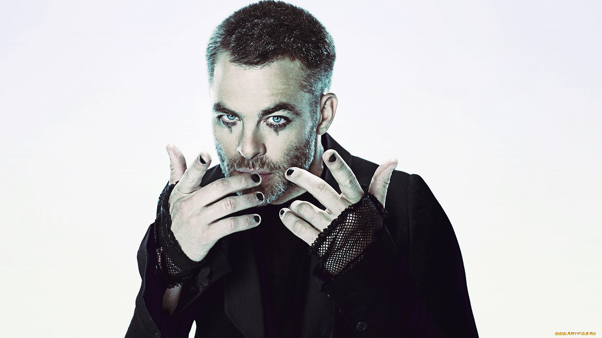 мужчины, chris, pine, макияж