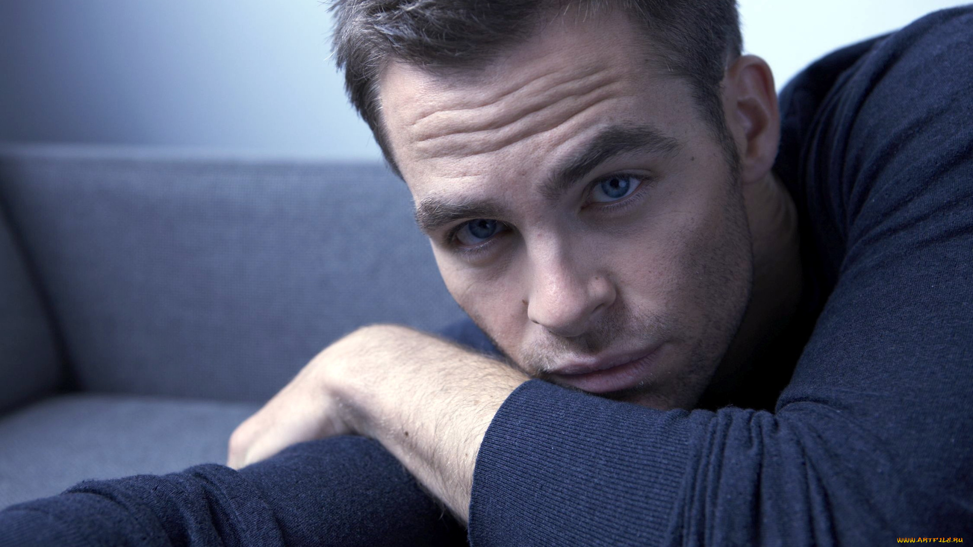 мужчины, chris, pine, взгляд