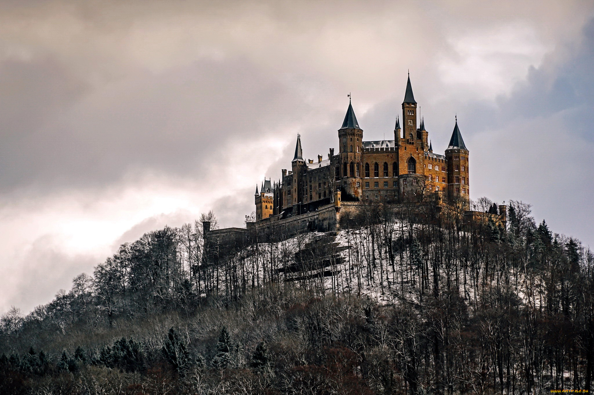 hohenzollern, castle, города, замки, германии, hohenzollern, castle