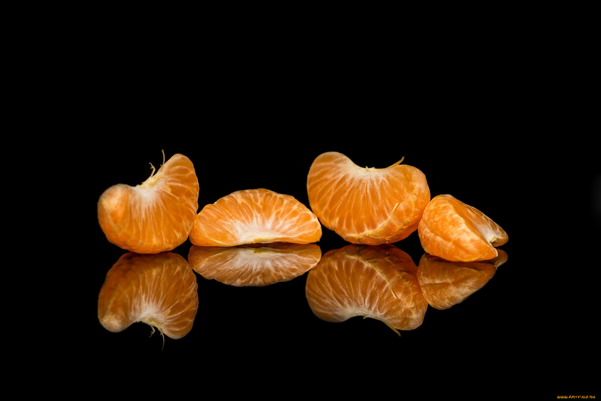 еда, цитрусы, мандарины