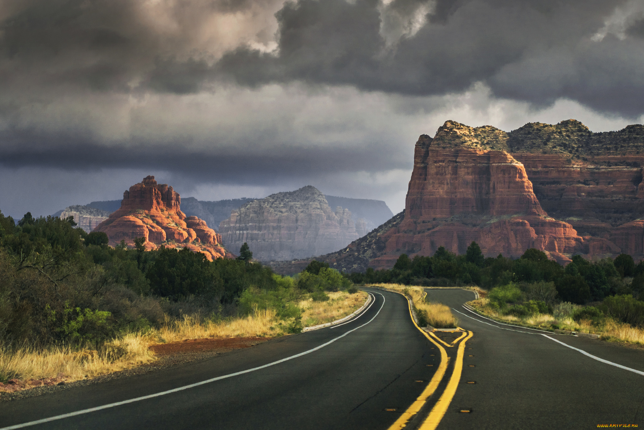 природа, дороги, простор